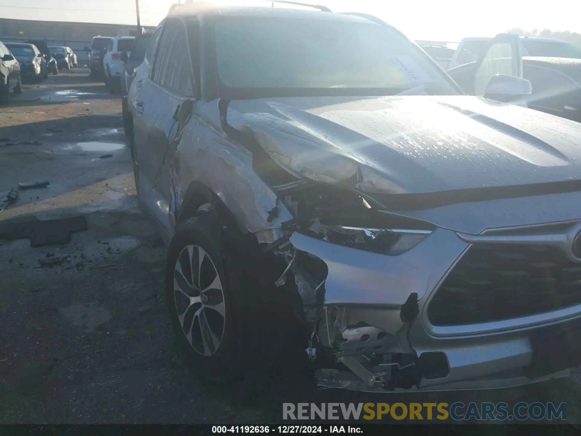 6 fotografías del automóvil dañado 5TDGZRBH0LS508126 TOYOTA HIGHLANDER 2020