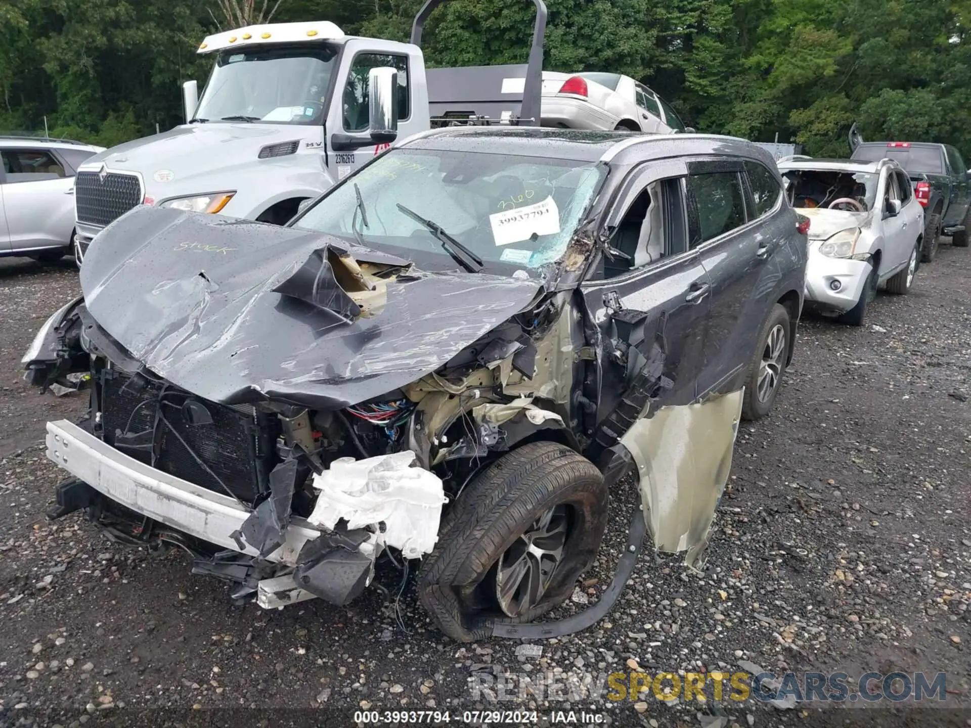 6 fotografías del automóvil dañado 5TDGZRBH1LS025860 TOYOTA HIGHLANDER 2020