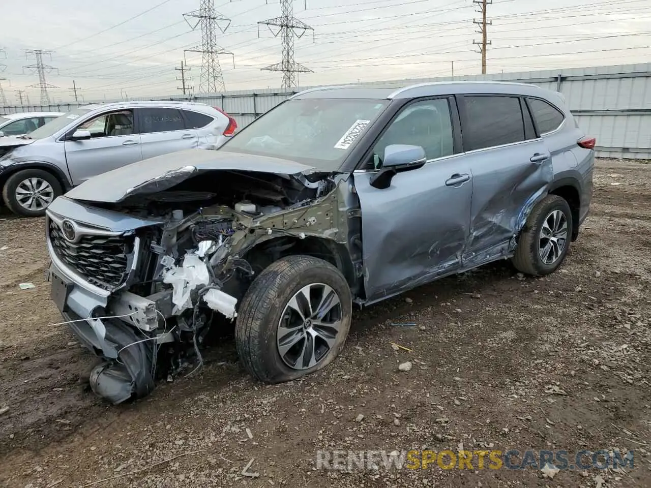 1 fotografías del automóvil dañado 5TDGZRBH1LS052265 TOYOTA HIGHLANDER 2020