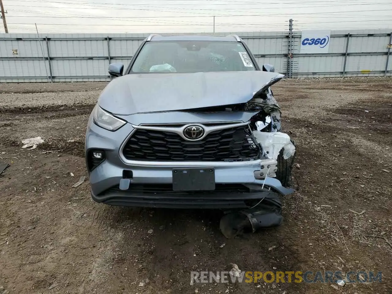 5 fotografías del automóvil dañado 5TDGZRBH1LS052265 TOYOTA HIGHLANDER 2020