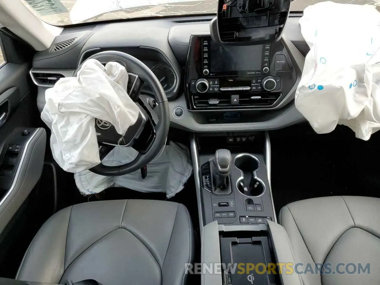 8 fotografías del automóvil dañado 5TDGZRBH1LS052265 TOYOTA HIGHLANDER 2020