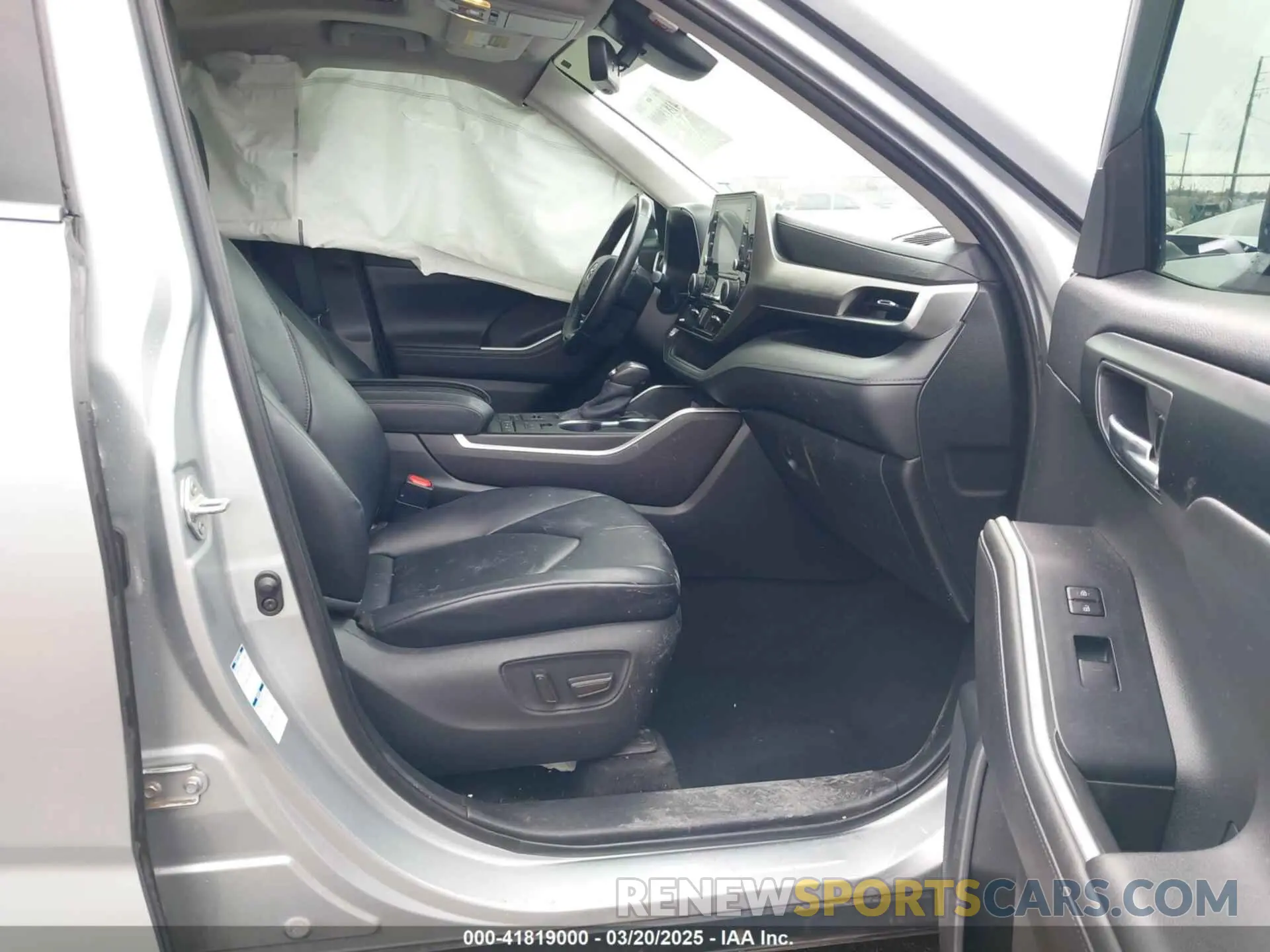 5 fotografías del automóvil dañado 5TDGZRBH1LS502142 TOYOTA HIGHLANDER 2020