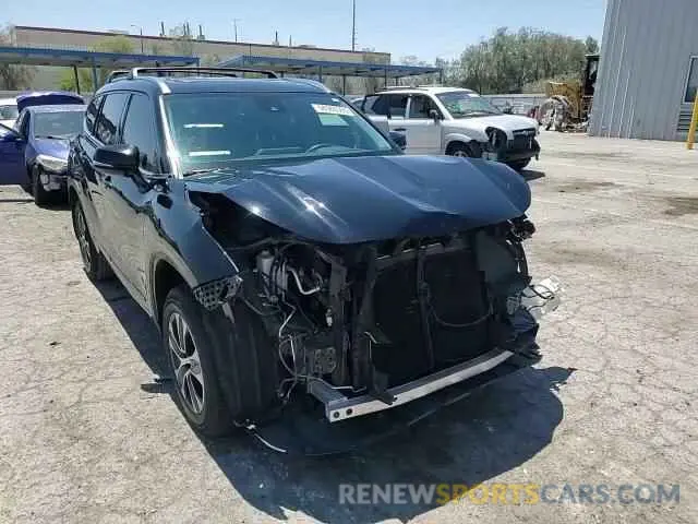 15 fotografías del automóvil dañado 5TDGZRBH1LS514145 TOYOTA HIGHLANDER 2020