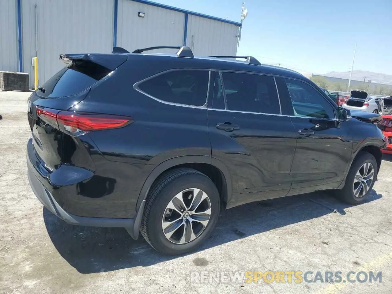 3 fotografías del automóvil dañado 5TDGZRBH1LS514145 TOYOTA HIGHLANDER 2020