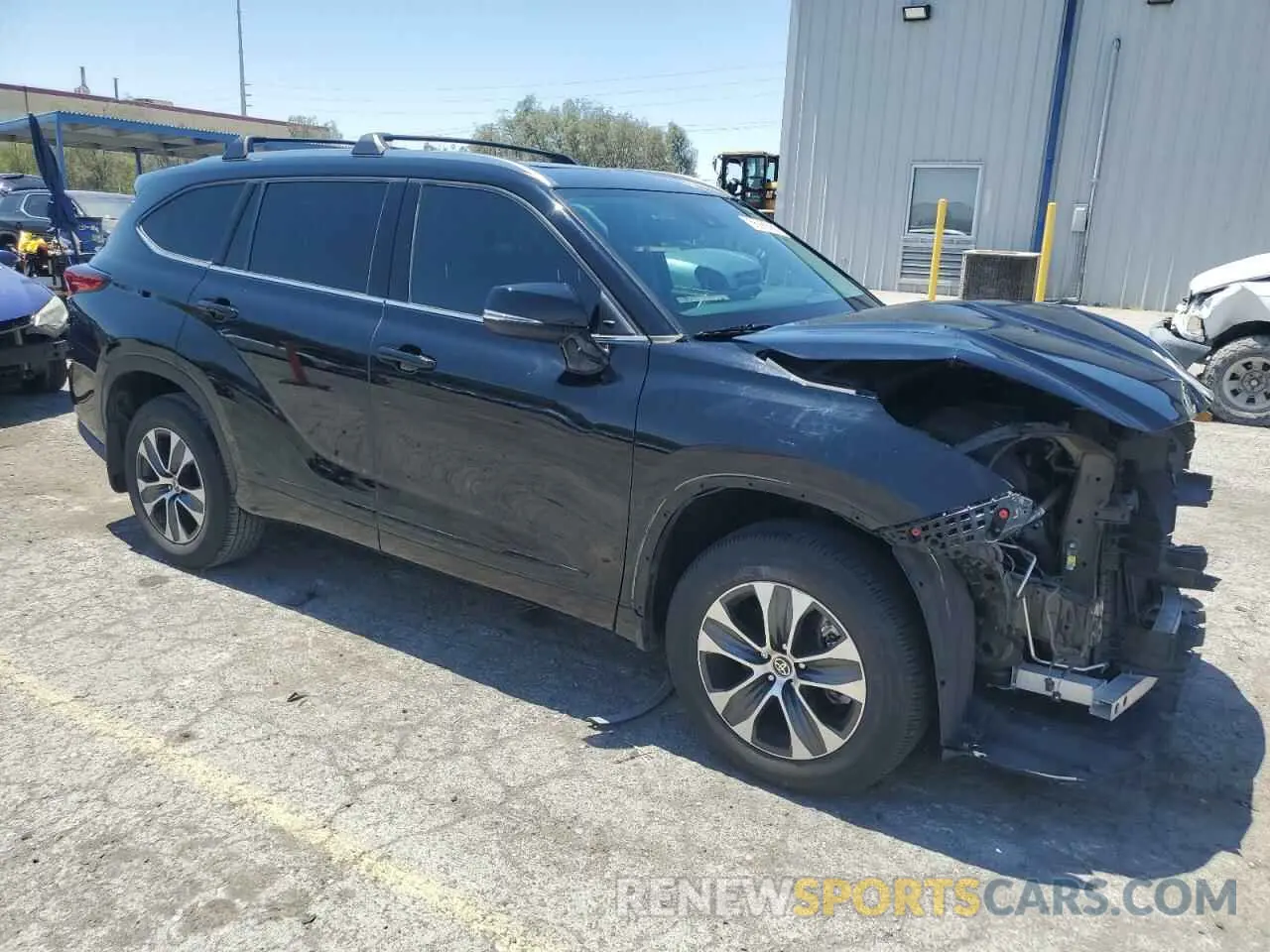4 fotografías del automóvil dañado 5TDGZRBH1LS514145 TOYOTA HIGHLANDER 2020