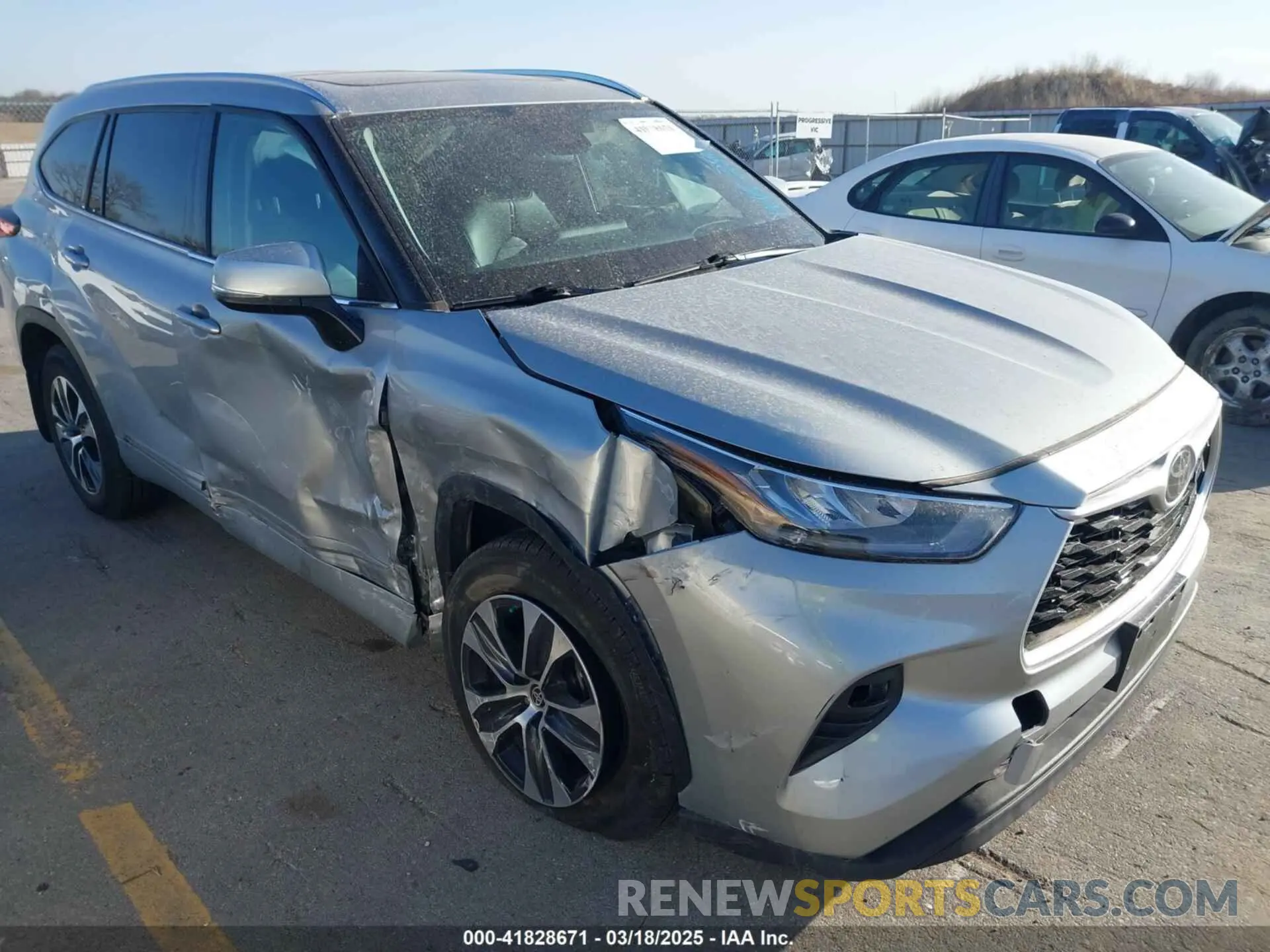 1 fotografías del automóvil dañado 5TDGZRBH1LS520642 TOYOTA HIGHLANDER 2020