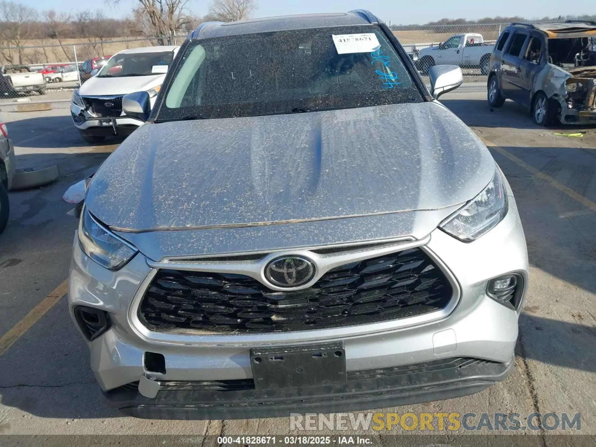 12 fotografías del automóvil dañado 5TDGZRBH1LS520642 TOYOTA HIGHLANDER 2020
