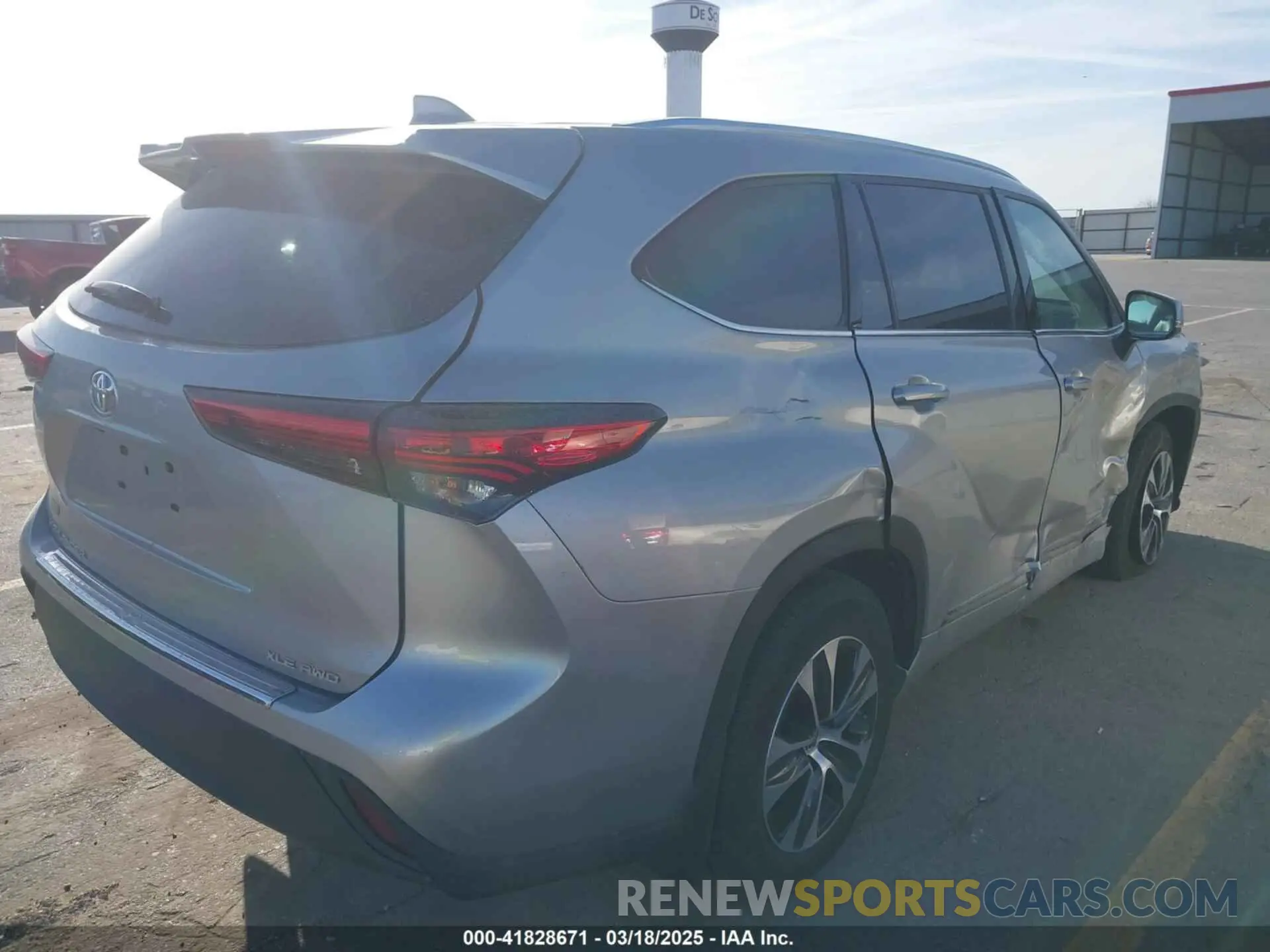 4 fotografías del automóvil dañado 5TDGZRBH1LS520642 TOYOTA HIGHLANDER 2020