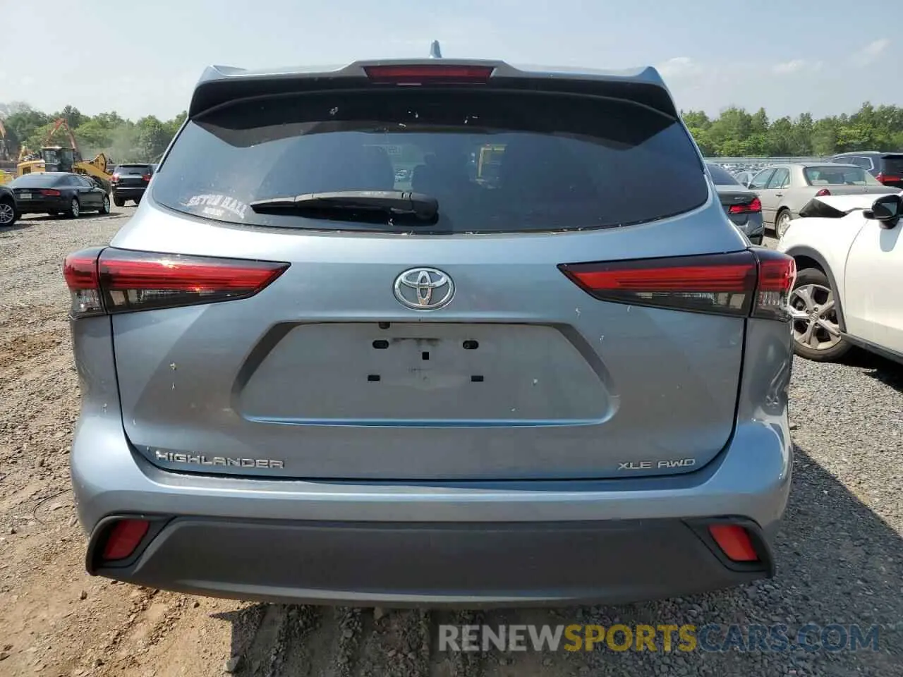 6 fotografías del automóvil dañado 5TDGZRBH2LS004578 TOYOTA HIGHLANDER 2020
