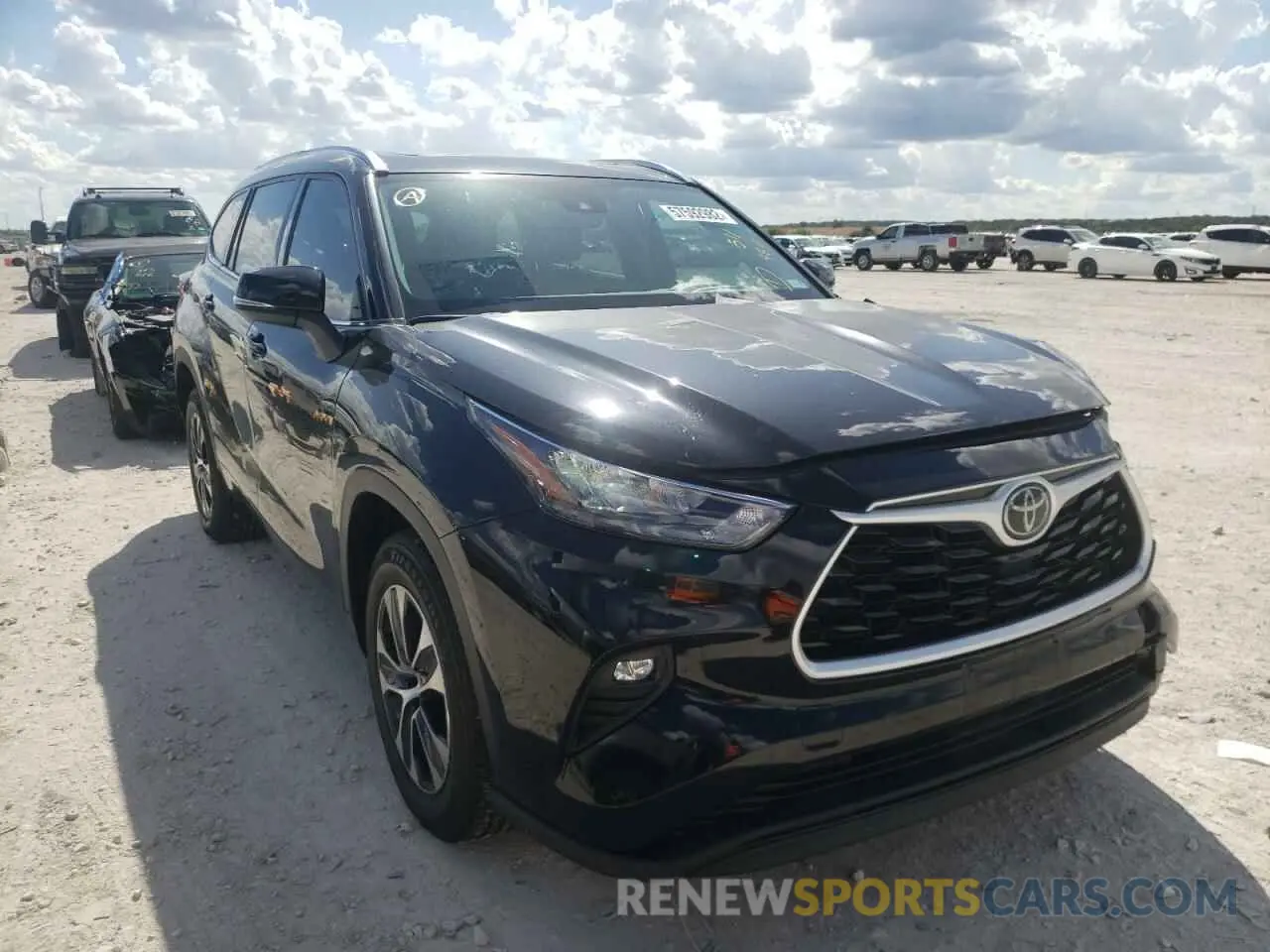 1 fotografías del automóvil dañado 5TDGZRBH2LS511464 TOYOTA HIGHLANDER 2020