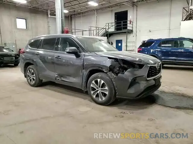 12 fotografías del automóvil dañado 5TDGZRBH3LS017789 TOYOTA HIGHLANDER 2020