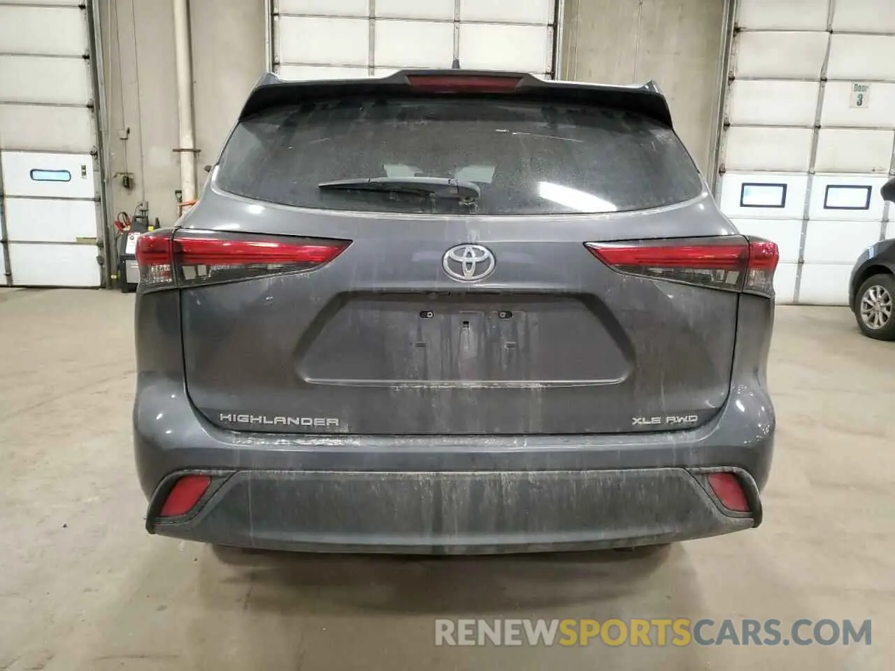 6 fotografías del automóvil dañado 5TDGZRBH3LS017789 TOYOTA HIGHLANDER 2020