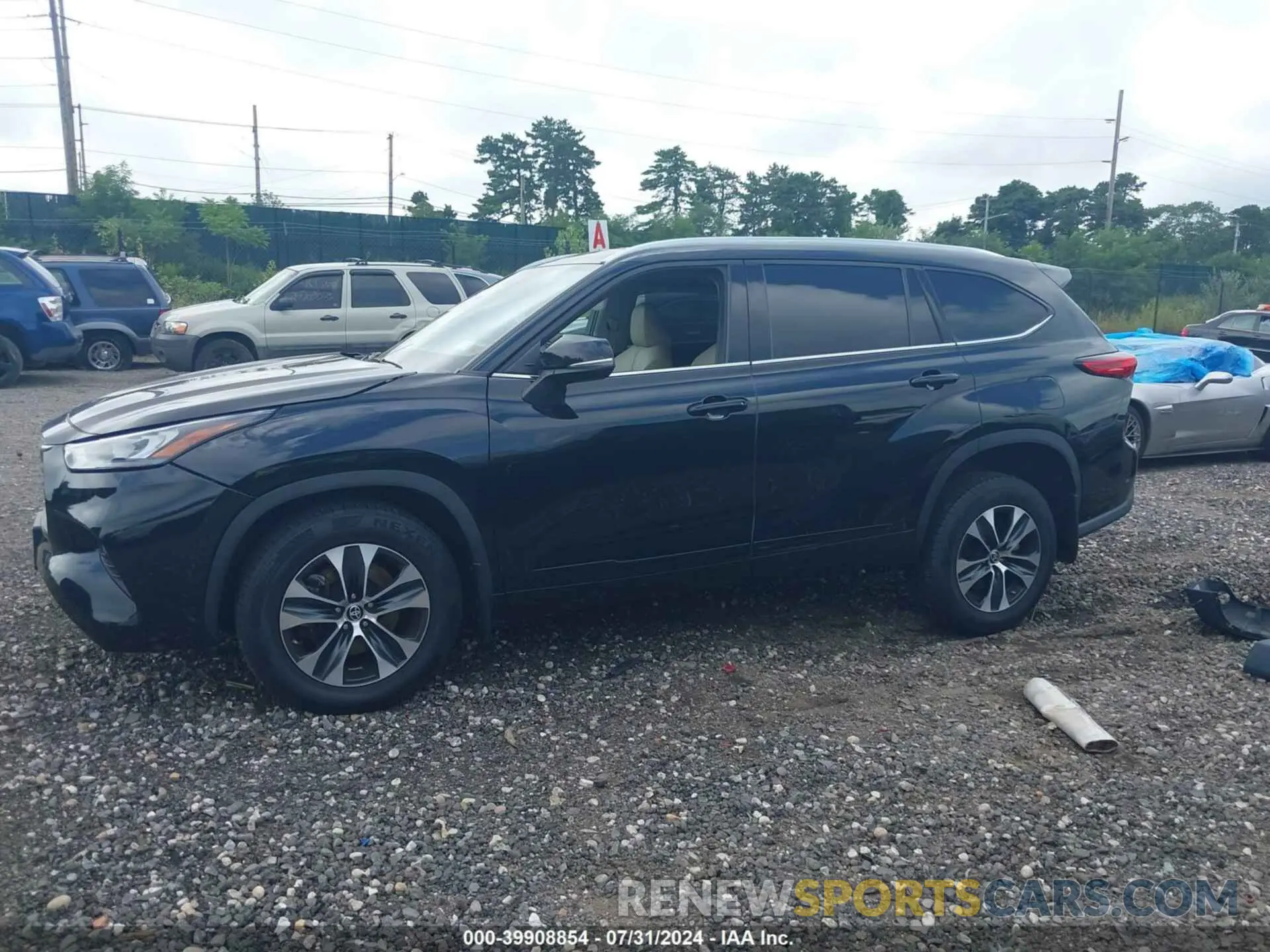 14 fotografías del automóvil dañado 5TDGZRBH3LS507746 TOYOTA HIGHLANDER 2020