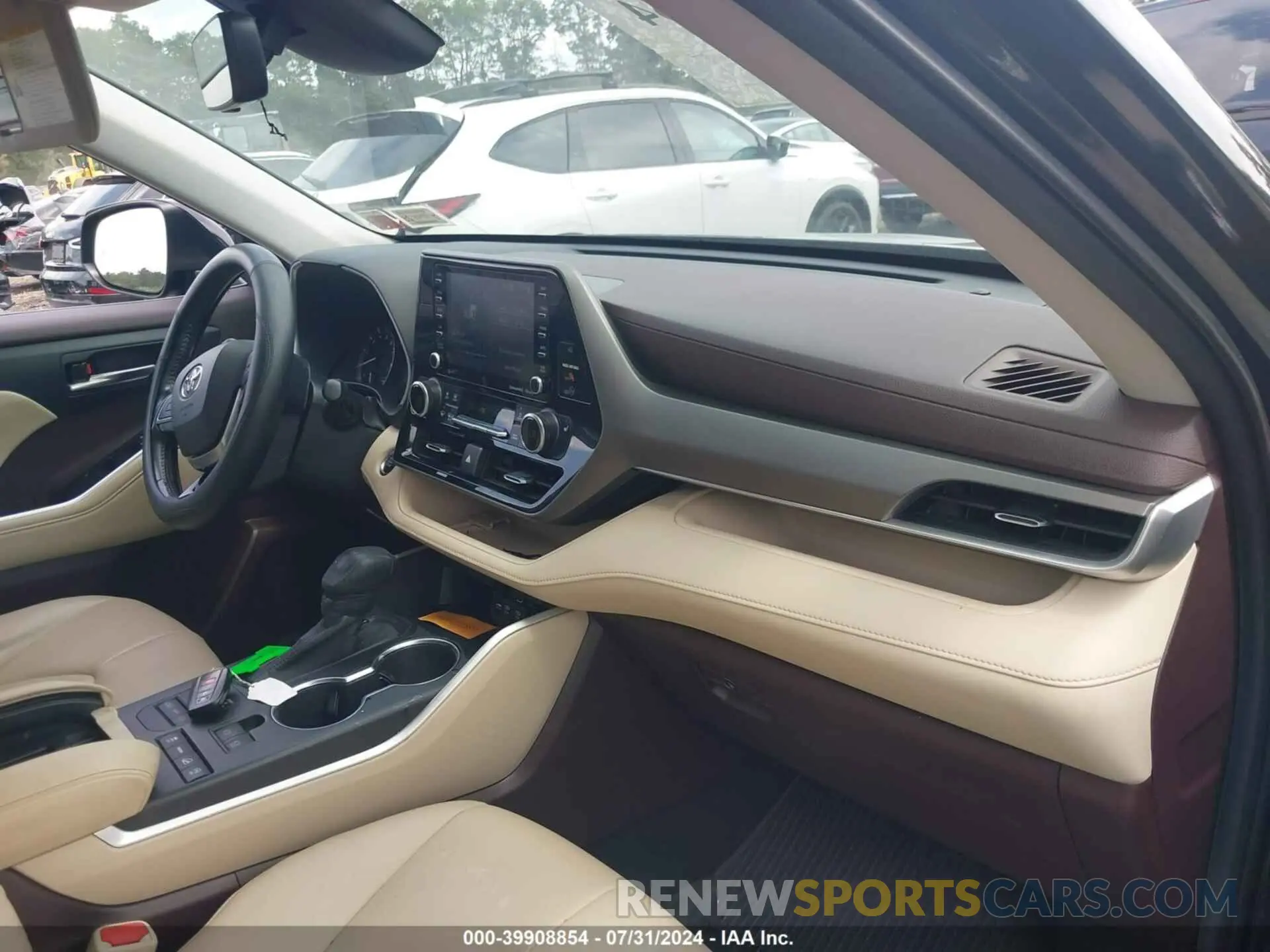 5 fotografías del automóvil dañado 5TDGZRBH3LS507746 TOYOTA HIGHLANDER 2020