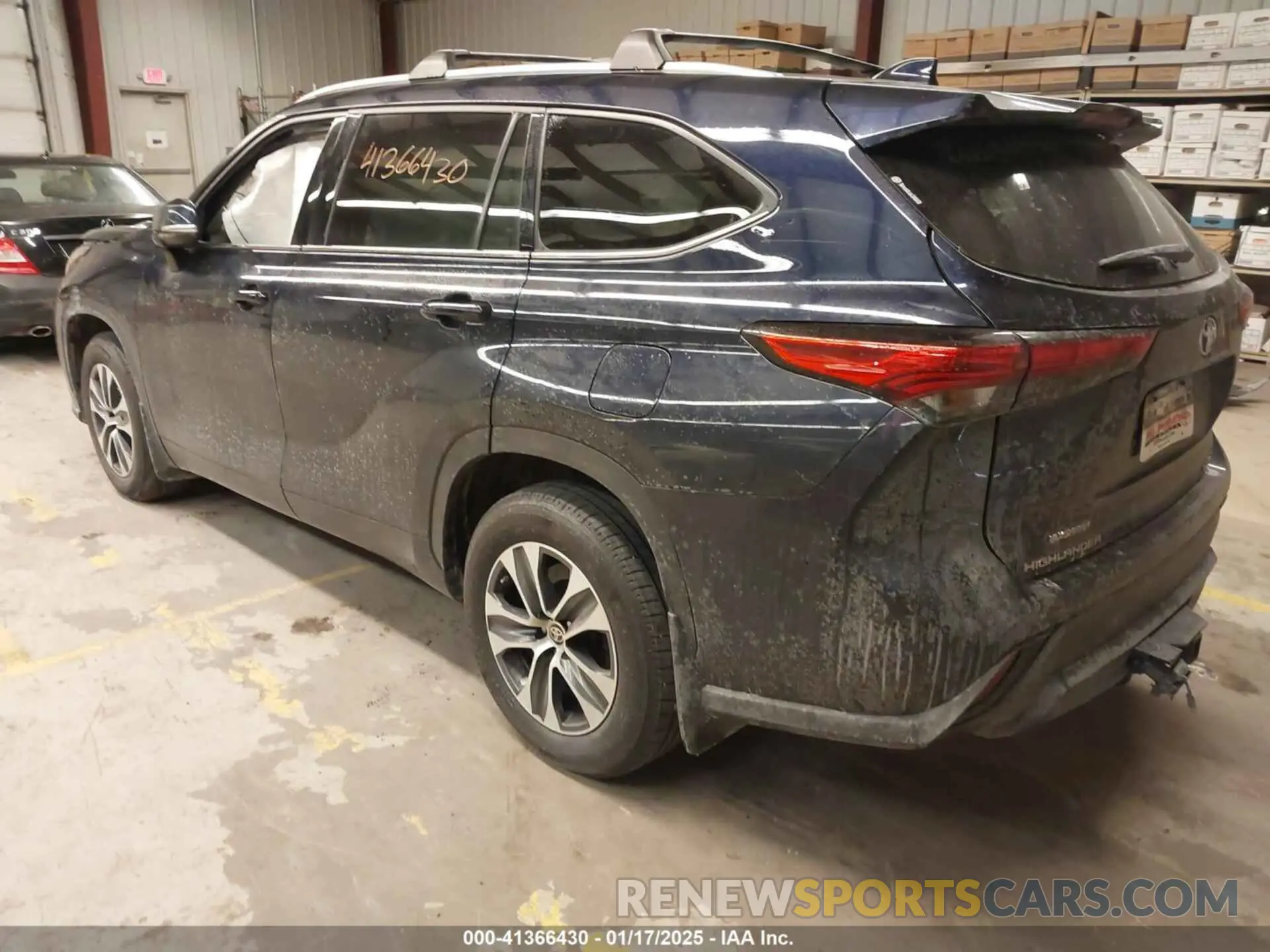 3 fotografías del automóvil dañado 5TDGZRBH3LS519783 TOYOTA HIGHLANDER 2020