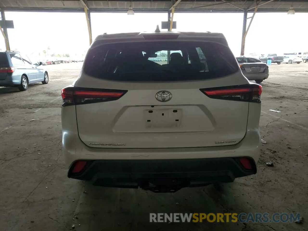 6 fotografías del automóvil dañado 5TDGZRBH3LS522022 TOYOTA HIGHLANDER 2020