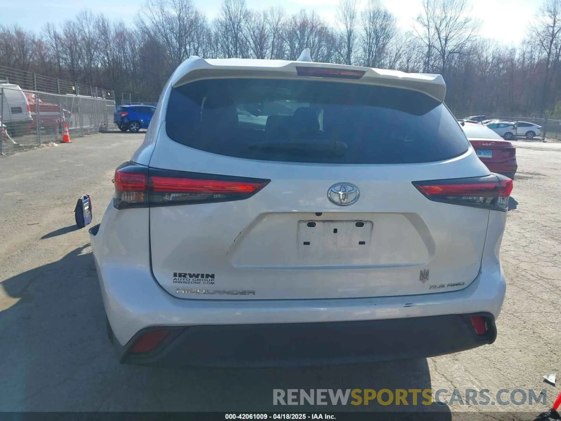 16 fotografías del automóvil dañado 5TDGZRBH4LS031264 TOYOTA HIGHLANDER 2020