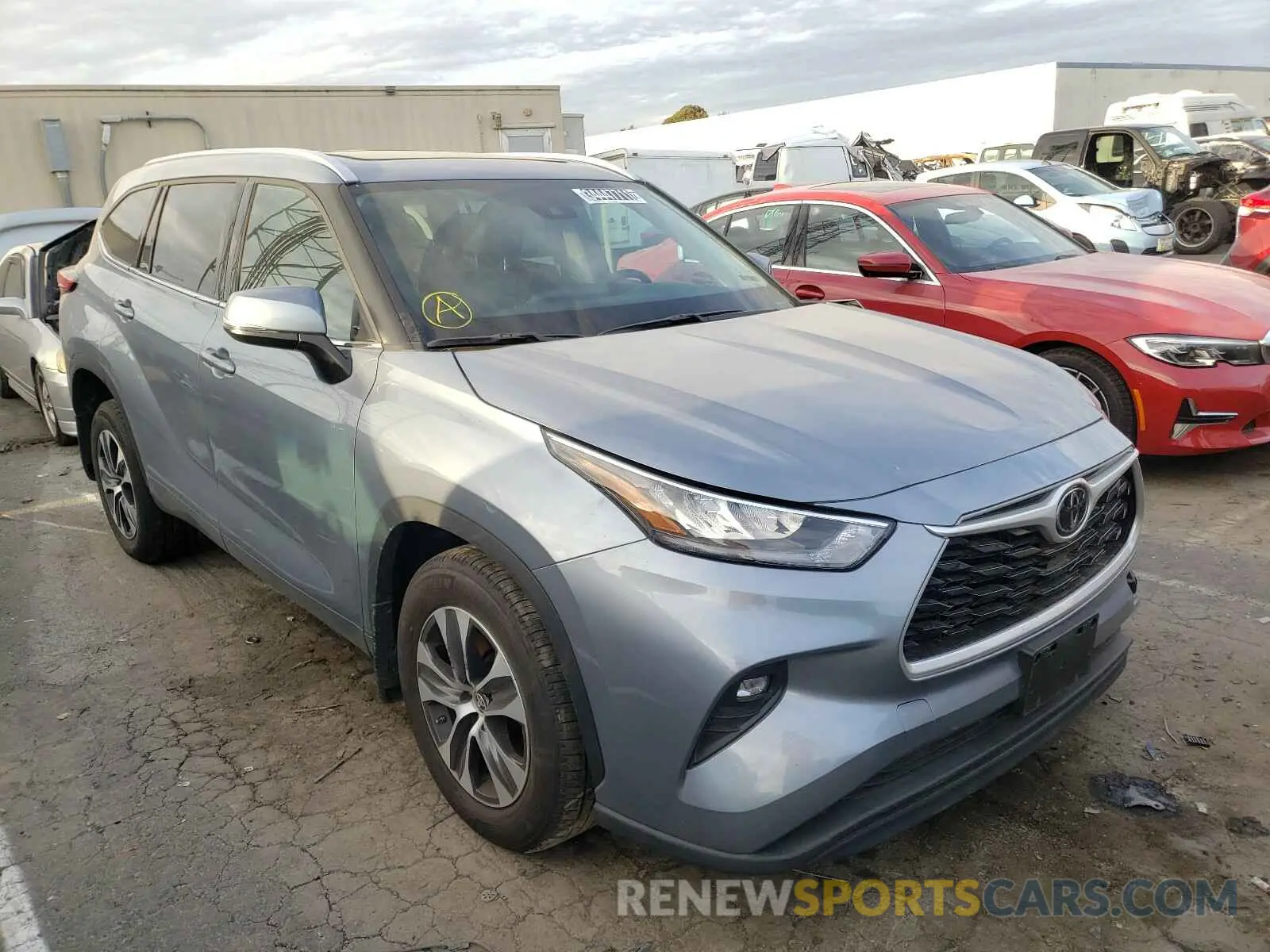 1 fotografías del automóvil dañado 5TDGZRBH5LS010973 TOYOTA HIGHLANDER 2020