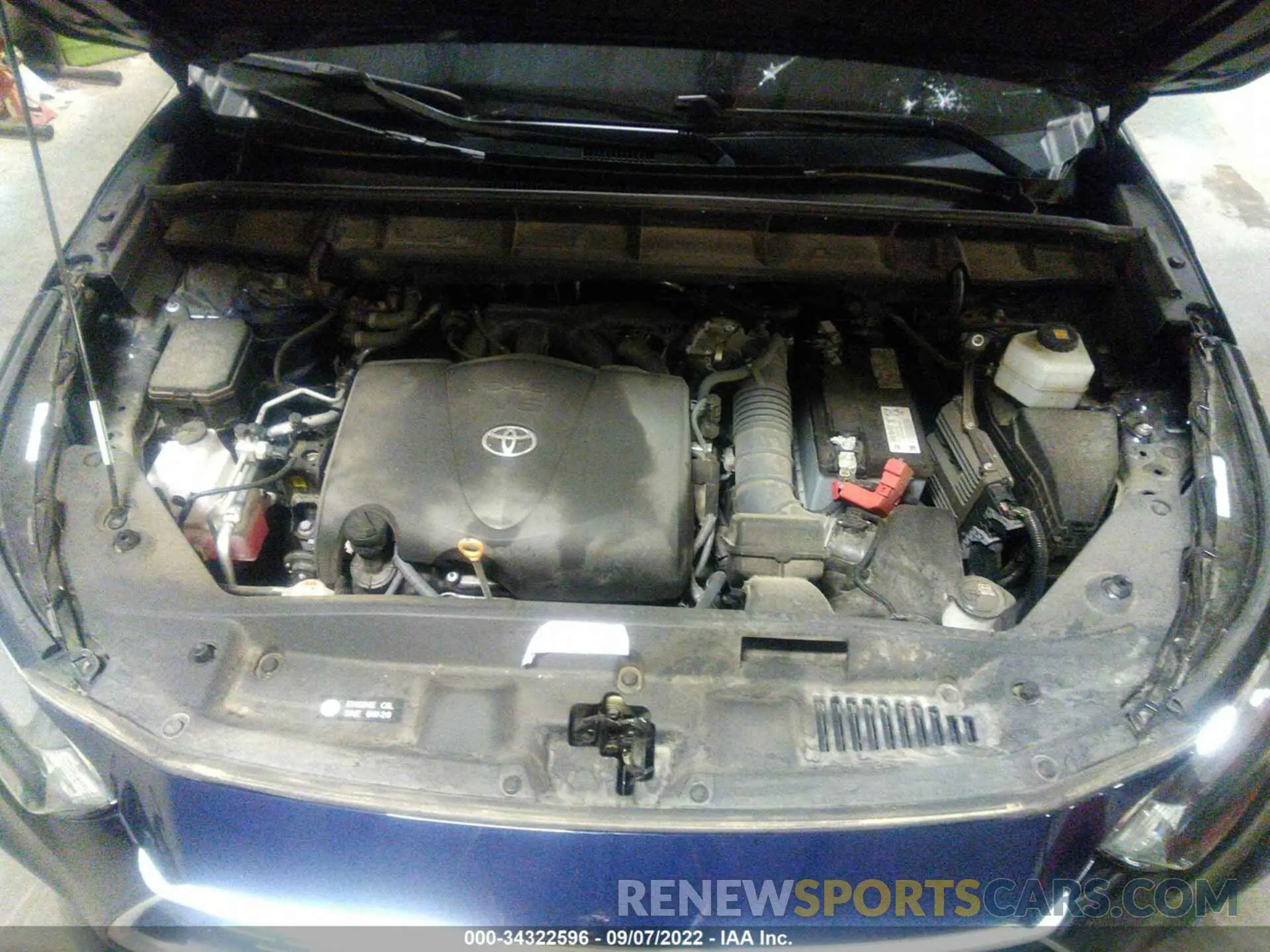 10 fotografías del automóvil dañado 5TDGZRBH5LS507036 TOYOTA HIGHLANDER 2020
