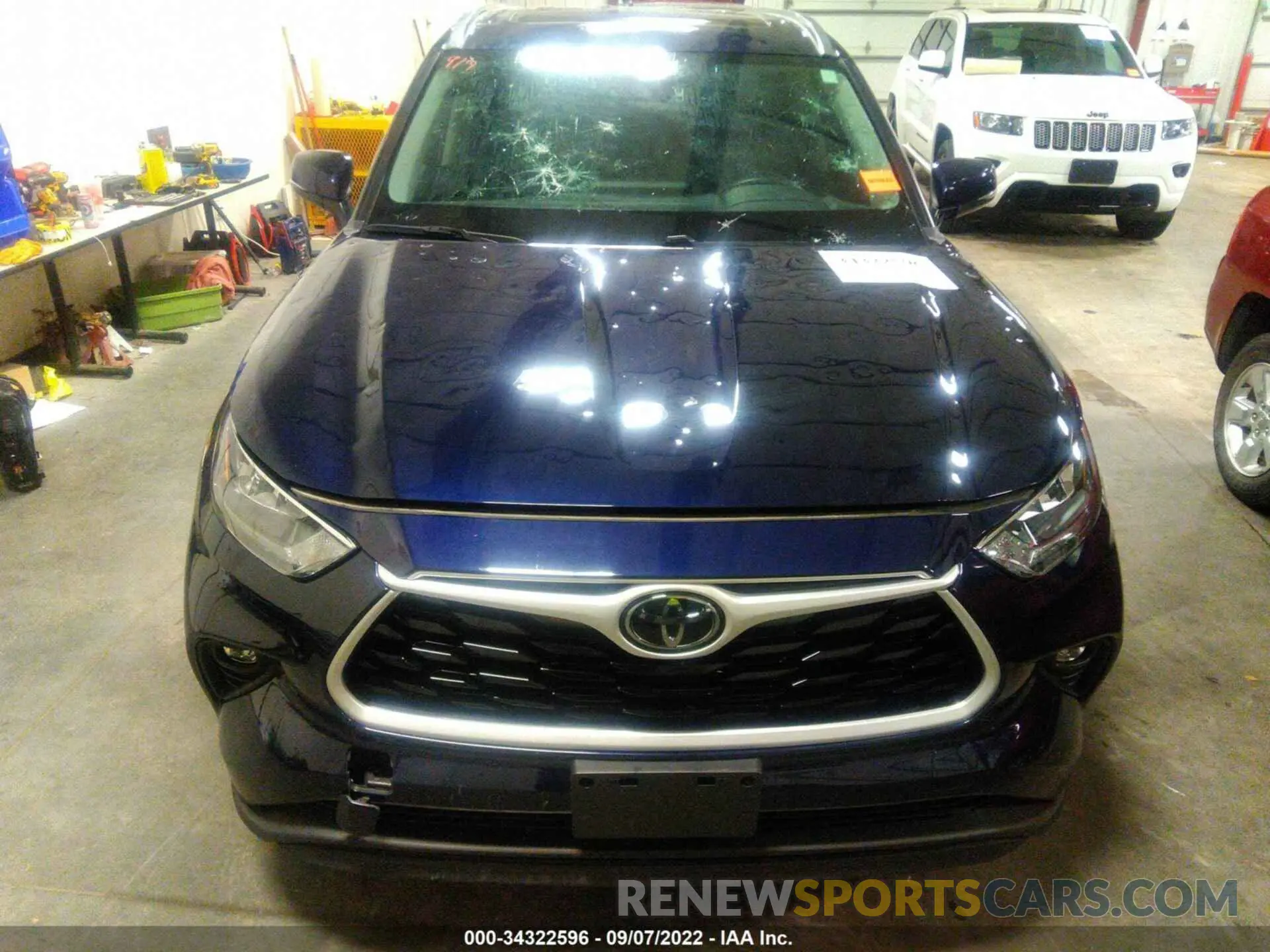 6 fotografías del automóvil dañado 5TDGZRBH5LS507036 TOYOTA HIGHLANDER 2020