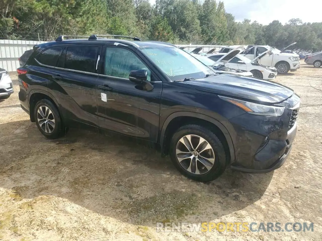 4 fotografías del automóvil dañado 5TDGZRBH5LS509093 TOYOTA HIGHLANDER 2020