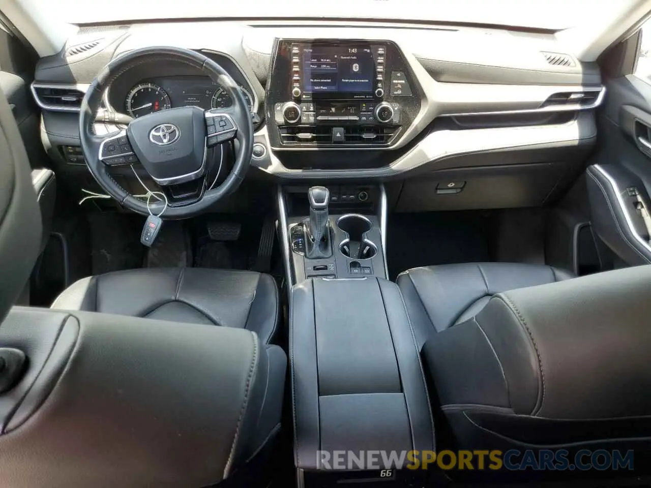 8 fotografías del automóvil dañado 5TDGZRBH5LS519400 TOYOTA HIGHLANDER 2020