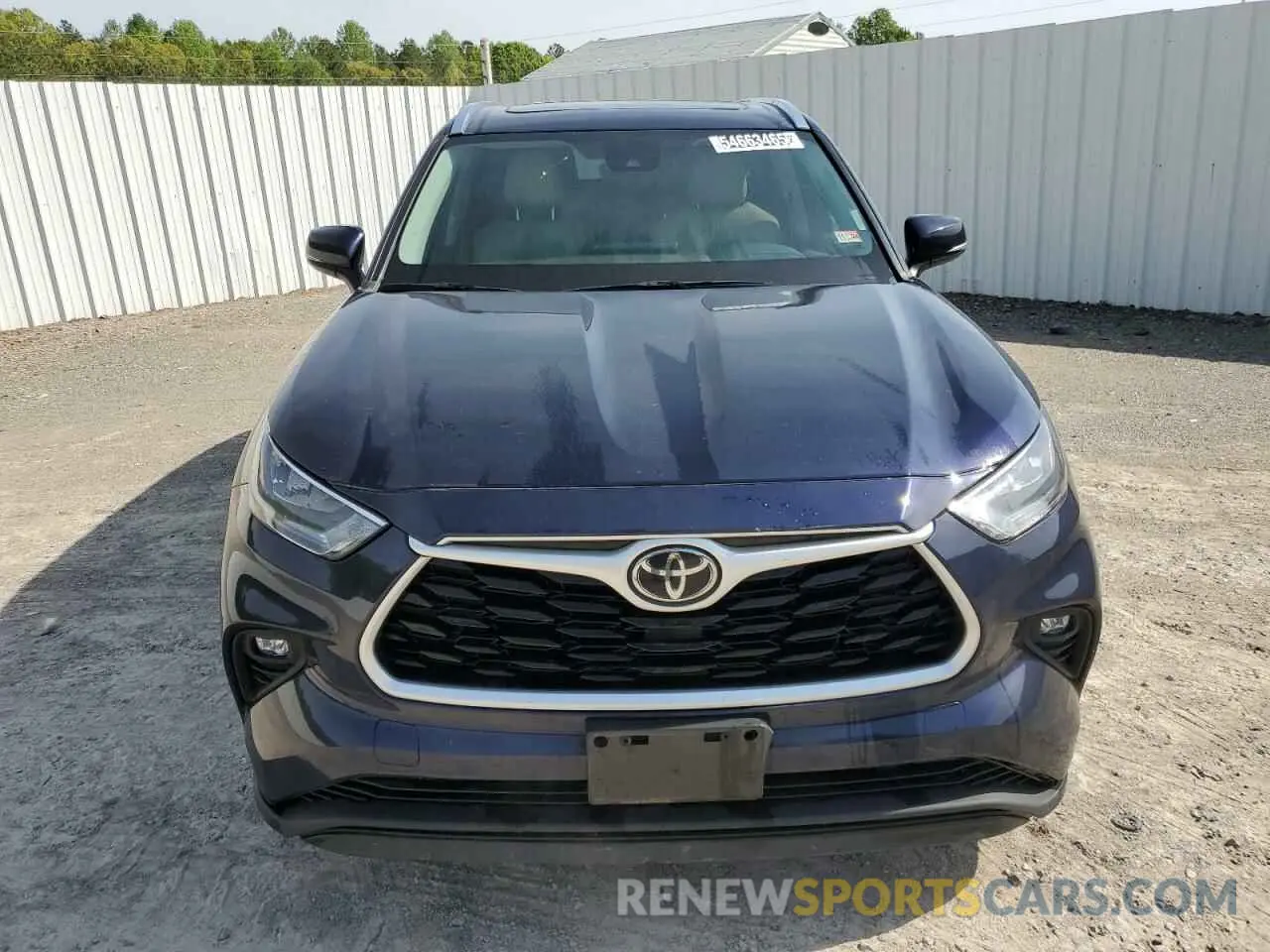 5 fotografías del automóvil dañado 5TDGZRBH6LS050513 TOYOTA HIGHLANDER 2020