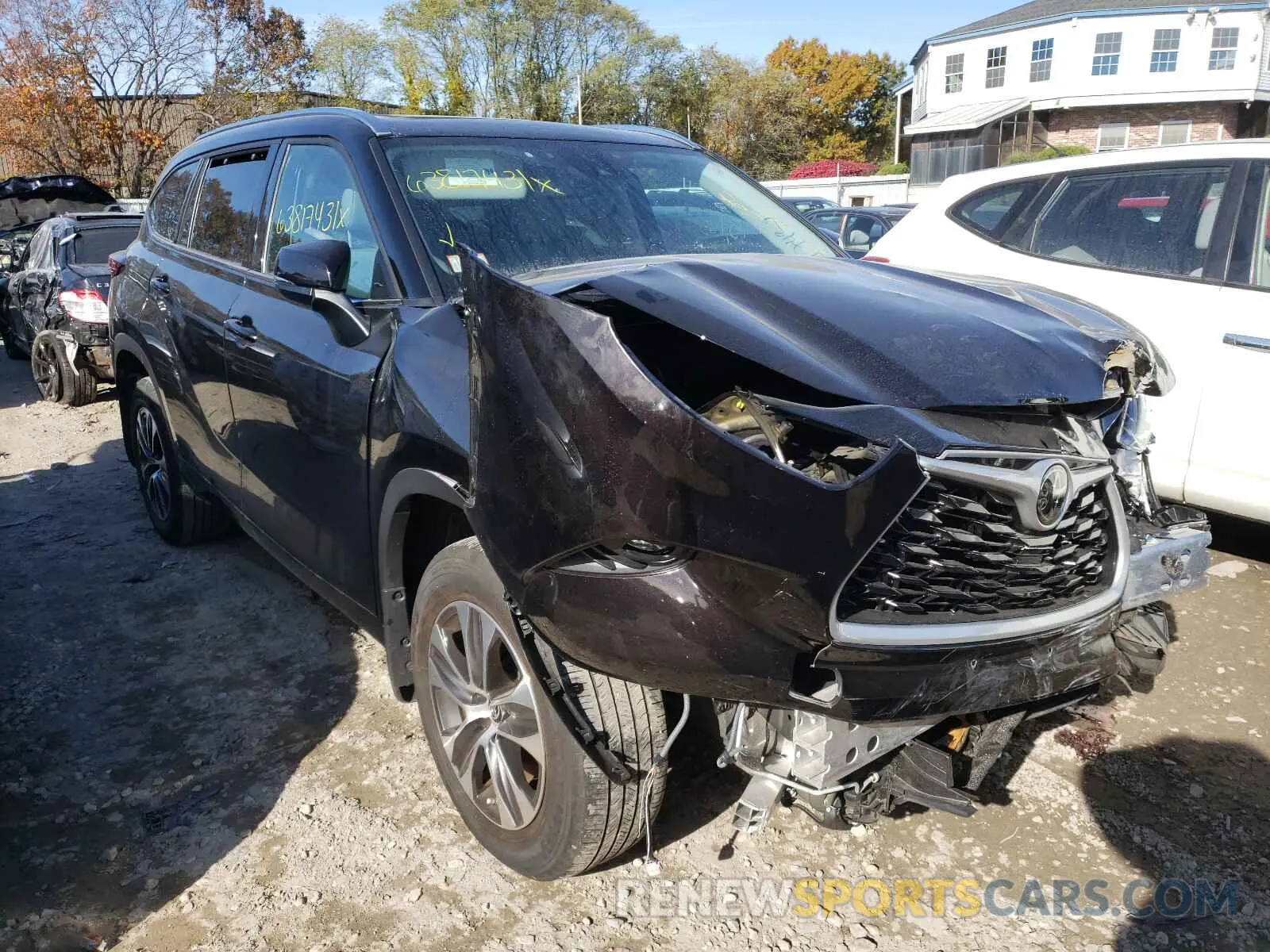 1 fotografías del automóvil dañado 5TDGZRBH7LS031260 TOYOTA HIGHLANDER 2020