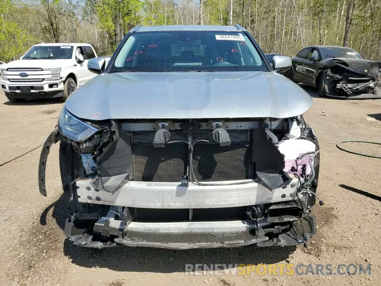 5 fotografías del automóvil dañado 5TDGZRBH8LS522520 TOYOTA HIGHLANDER 2020