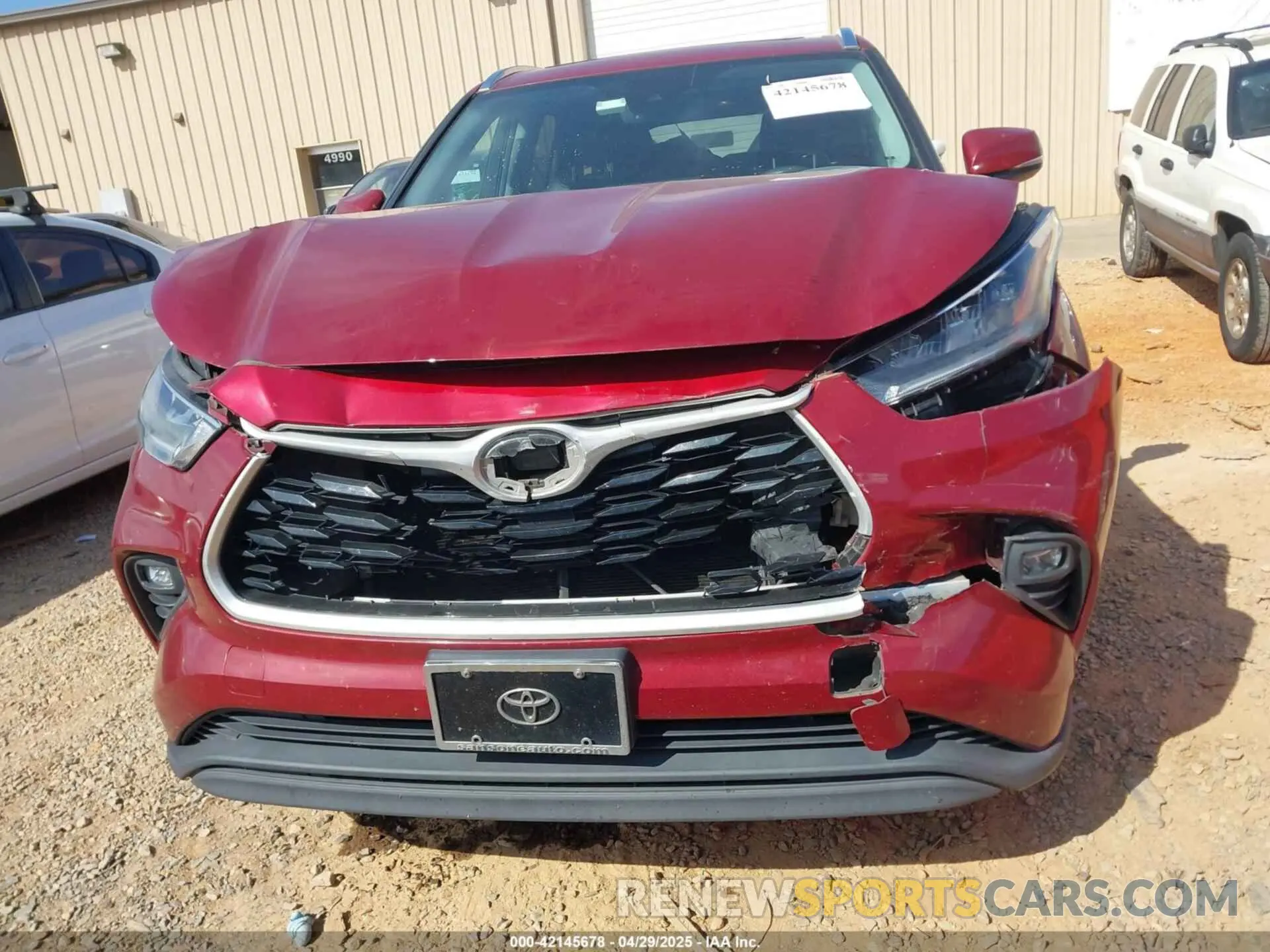 12 fotografías del automóvil dañado 5TDGZRBH9LS011673 TOYOTA HIGHLANDER 2020