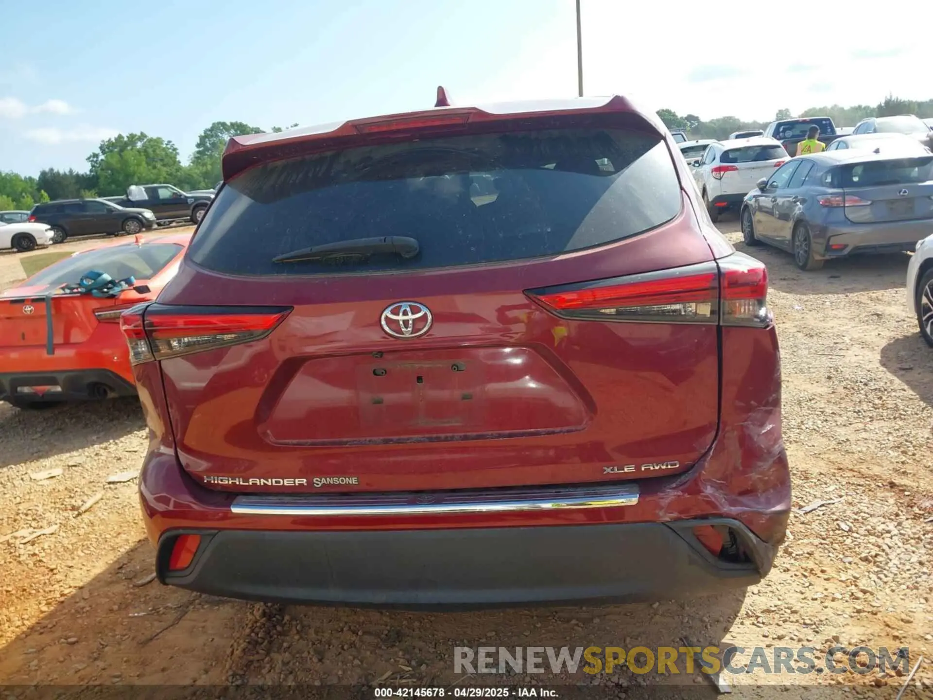 16 fotografías del automóvil dañado 5TDGZRBH9LS011673 TOYOTA HIGHLANDER 2020