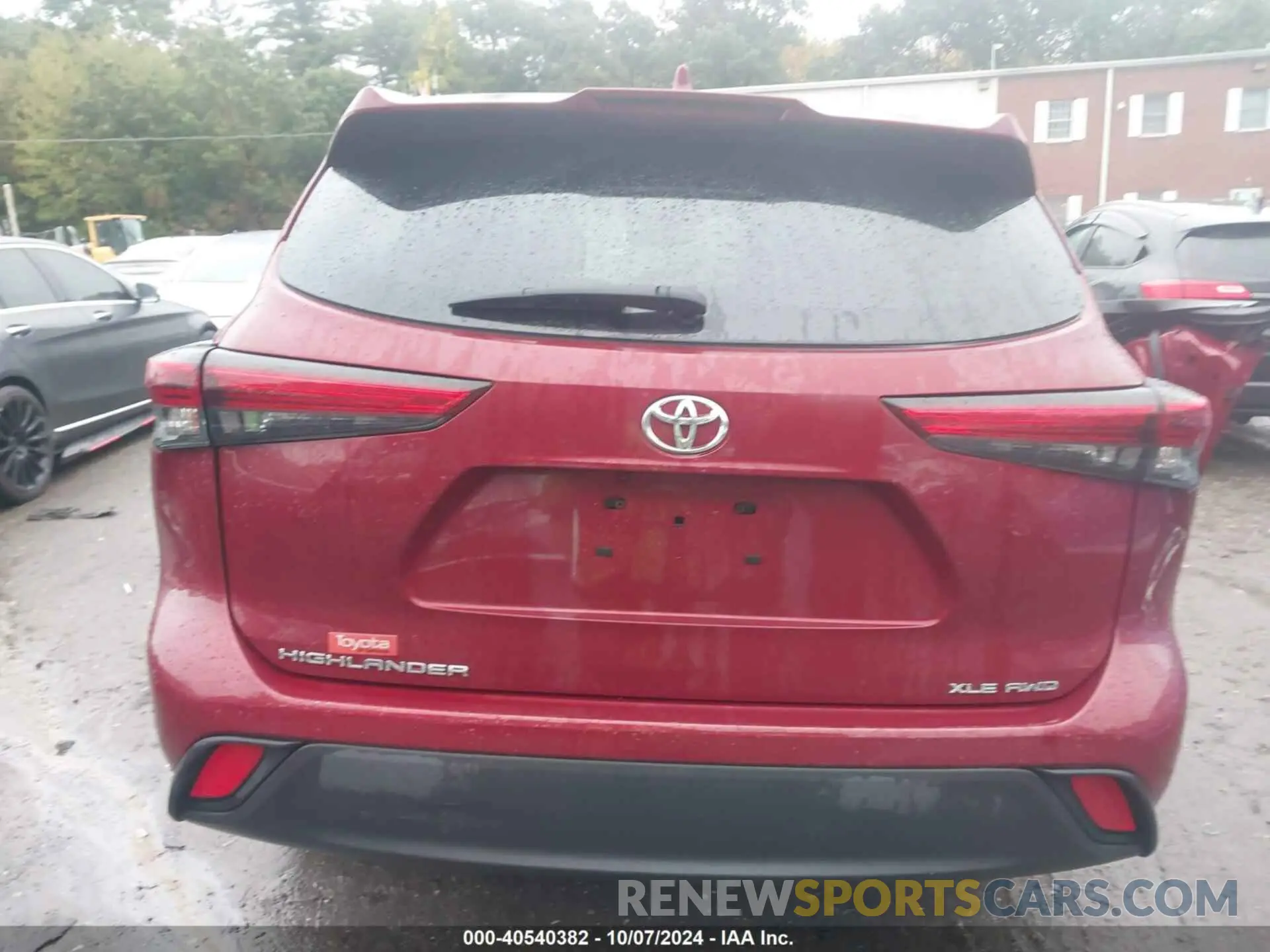 16 fotografías del automóvil dañado 5TDGZRBH9LS056273 TOYOTA HIGHLANDER 2020
