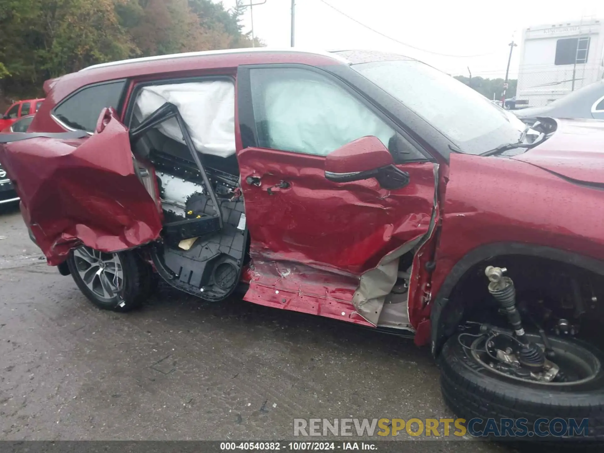 6 fotografías del automóvil dañado 5TDGZRBH9LS056273 TOYOTA HIGHLANDER 2020