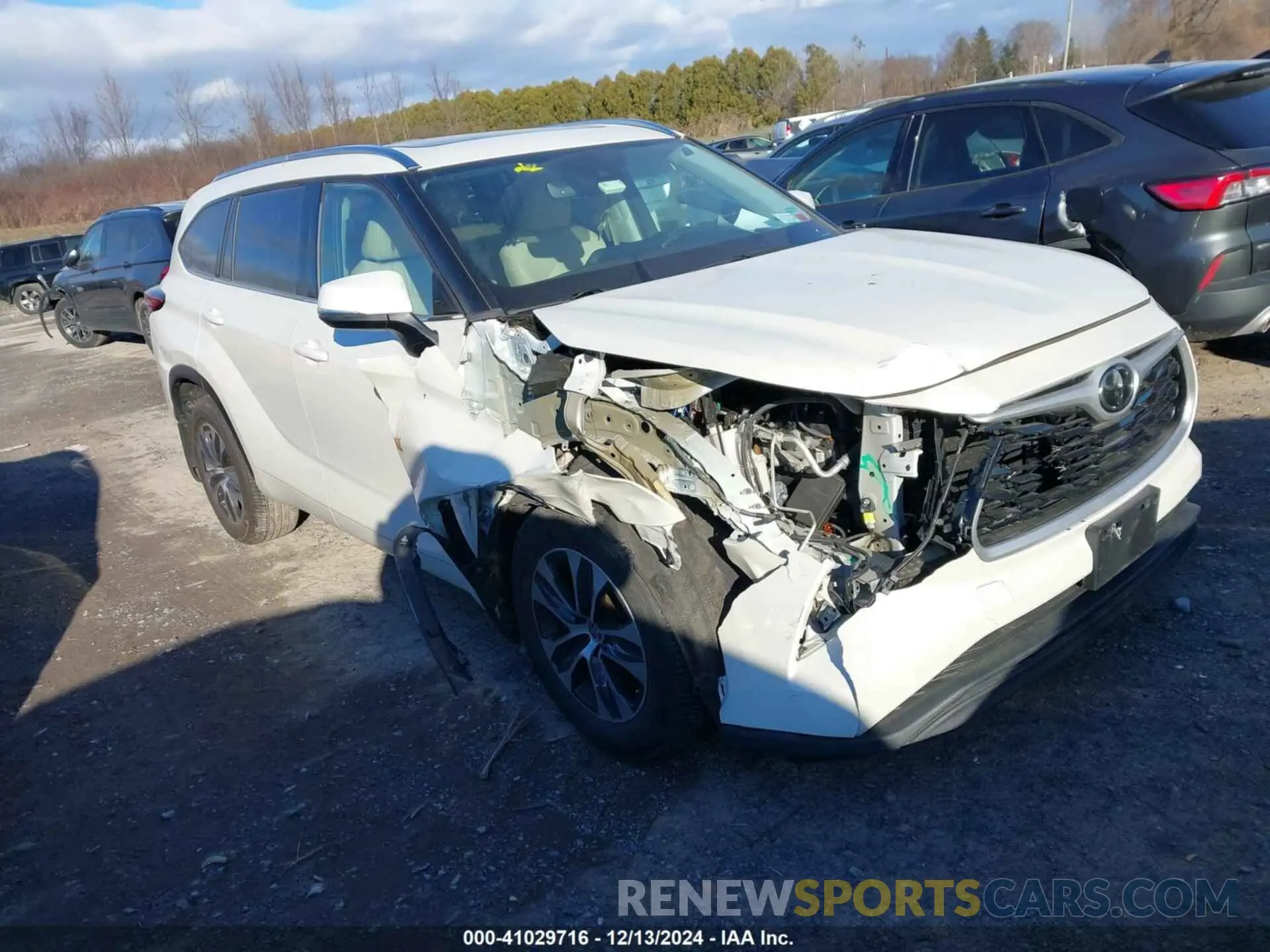 1 fotografías del automóvil dañado 5TDGZRBH9LS508688 TOYOTA HIGHLANDER 2020