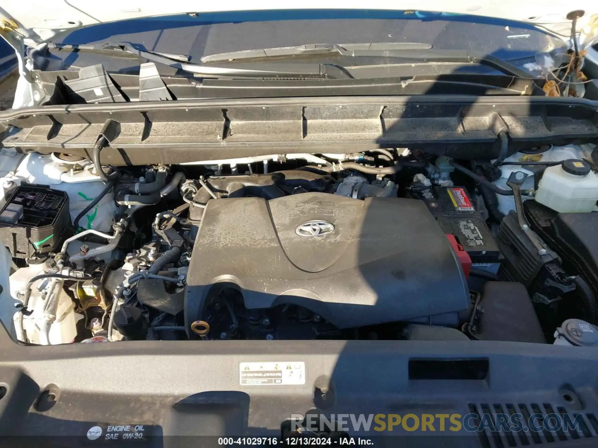 10 fotografías del automóvil dañado 5TDGZRBH9LS508688 TOYOTA HIGHLANDER 2020