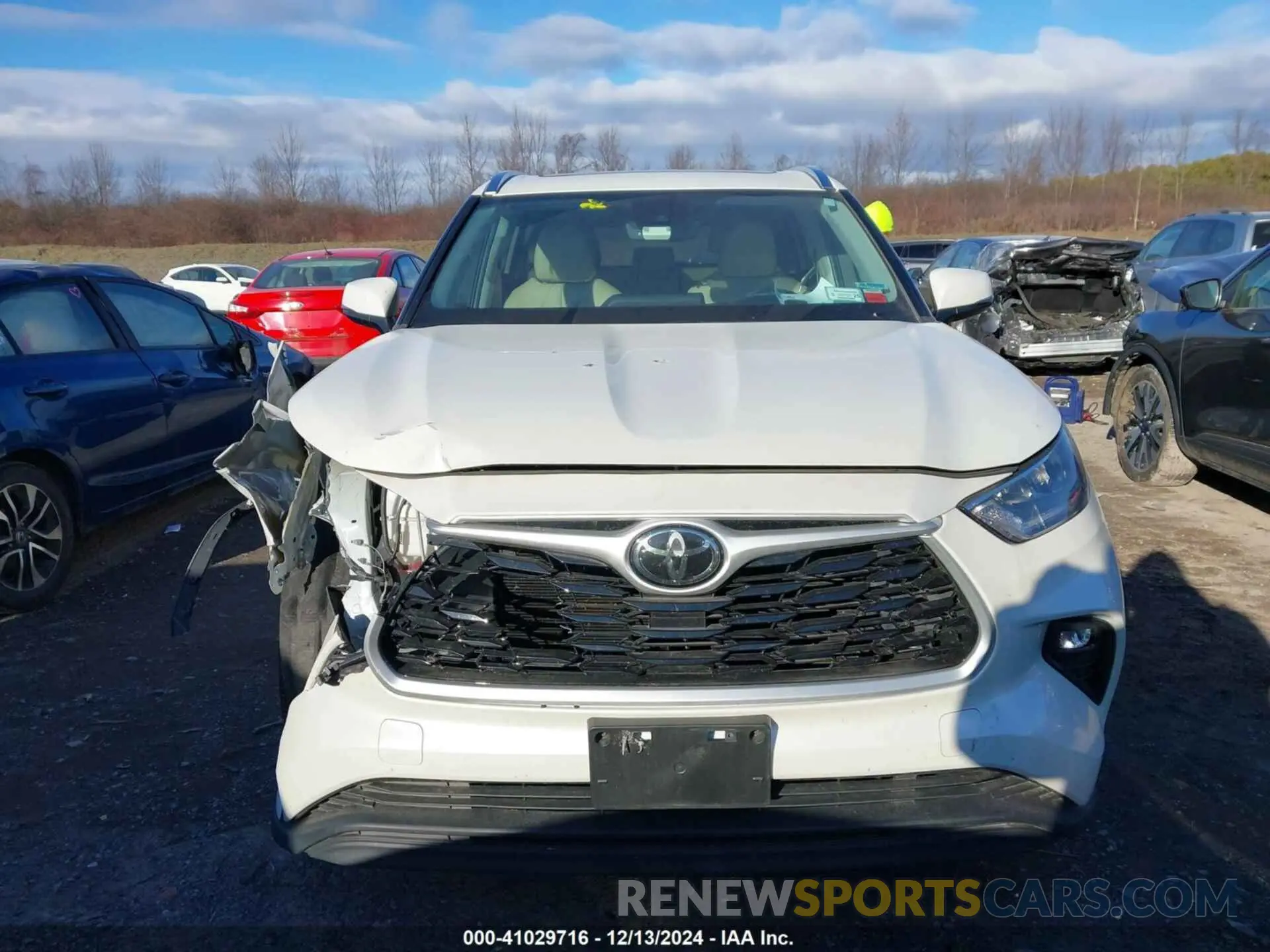 12 fotografías del automóvil dañado 5TDGZRBH9LS508688 TOYOTA HIGHLANDER 2020