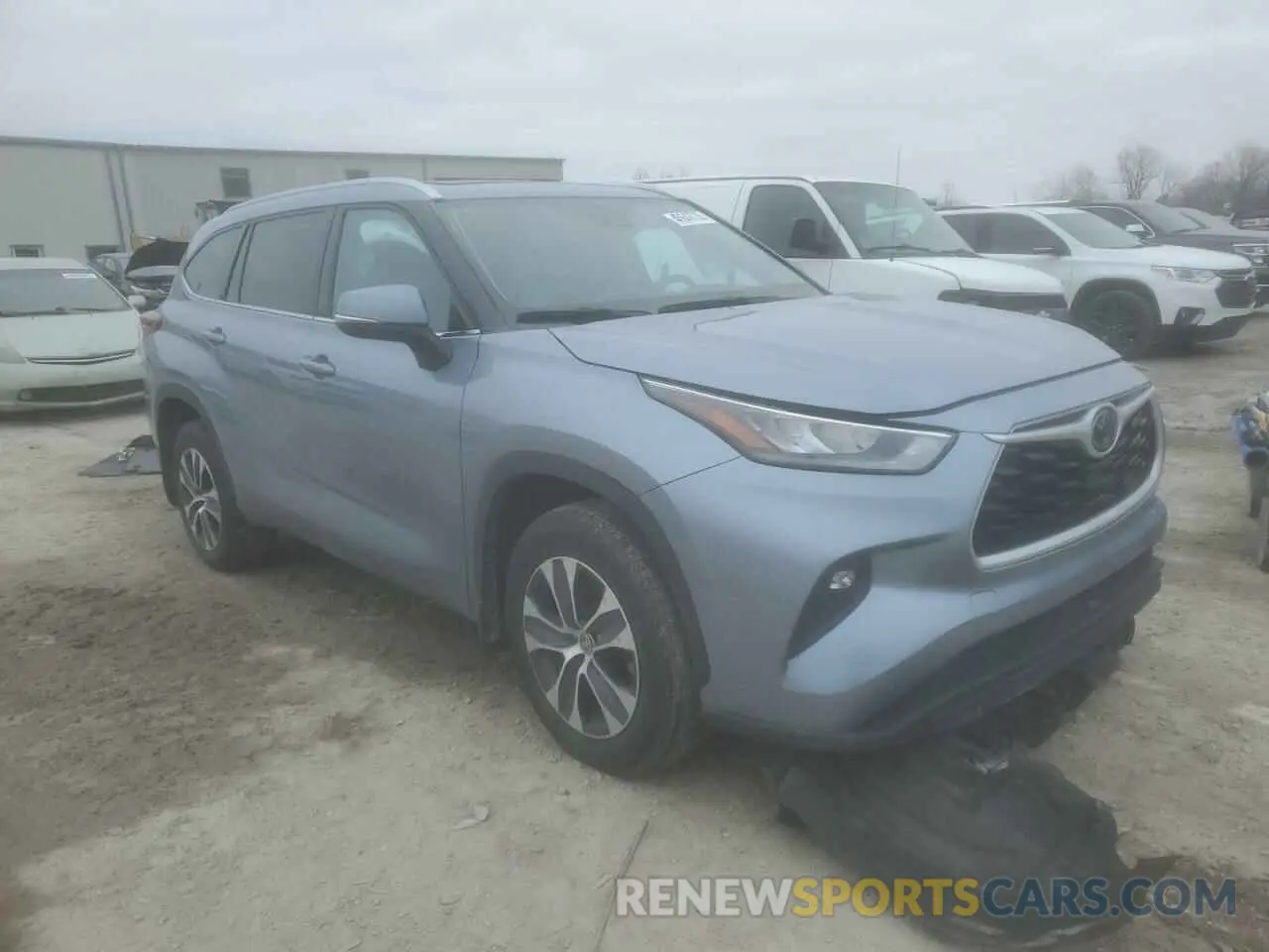 4 fotografías del automóvil dañado 5TDGZRBHXLS045606 TOYOTA HIGHLANDER 2020