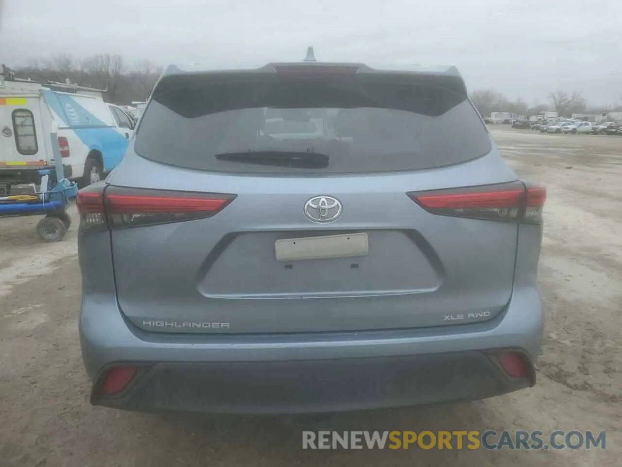 6 fotografías del automóvil dañado 5TDGZRBHXLS045606 TOYOTA HIGHLANDER 2020
