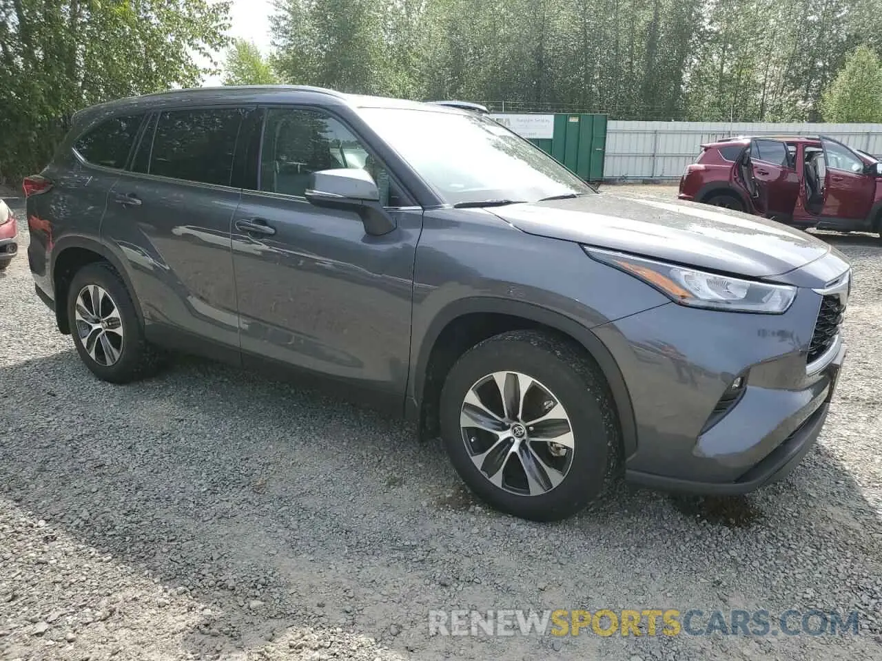 4 fotografías del automóvil dañado 5TDGZRBHXLS516539 TOYOTA HIGHLANDER 2020