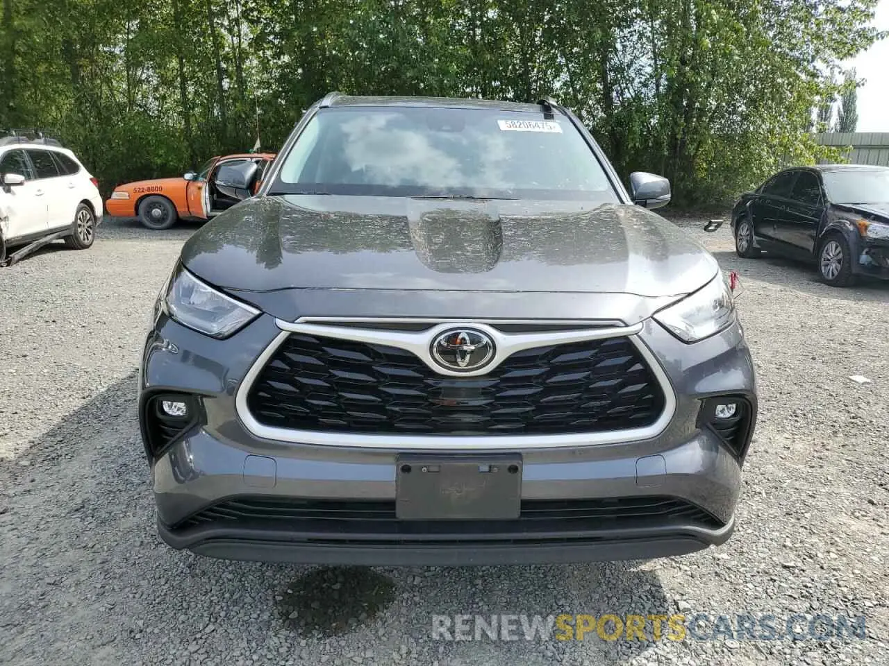 5 fotografías del automóvil dañado 5TDGZRBHXLS516539 TOYOTA HIGHLANDER 2020