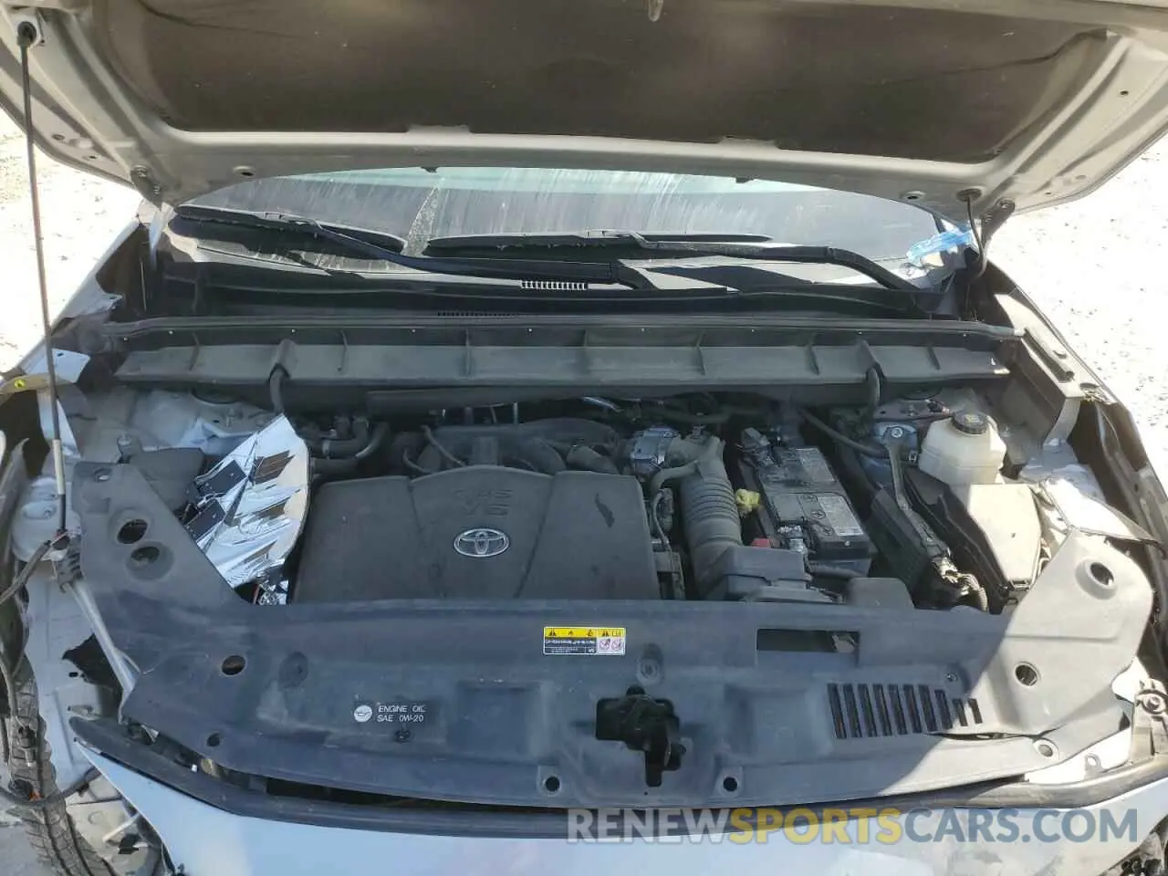 12 fotografías del automóvil dañado 5TDGZRBHXLS517481 TOYOTA HIGHLANDER 2020