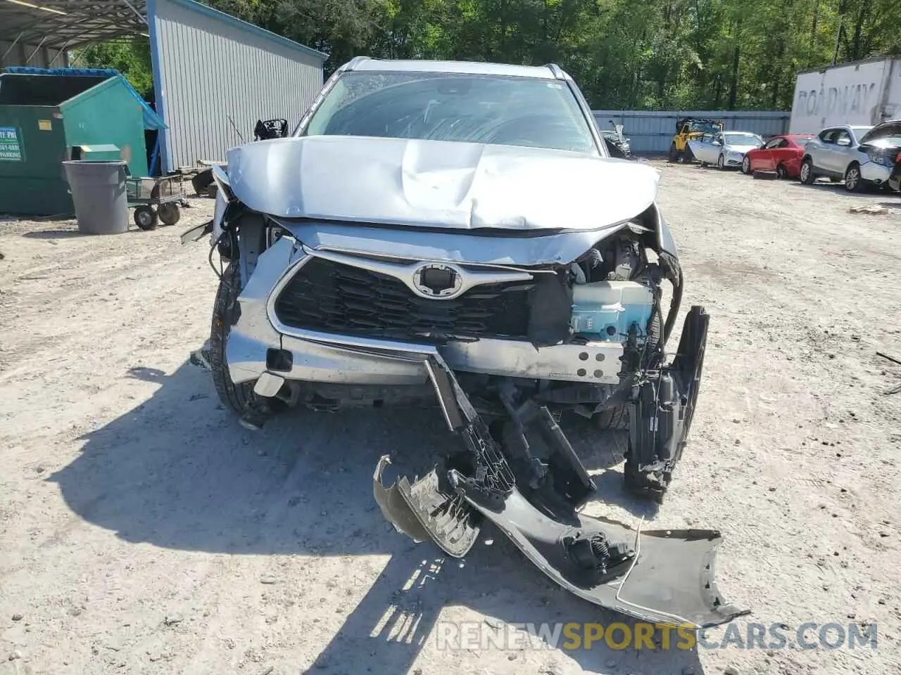 5 fotografías del automóvil dañado 5TDGZRBHXLS517481 TOYOTA HIGHLANDER 2020