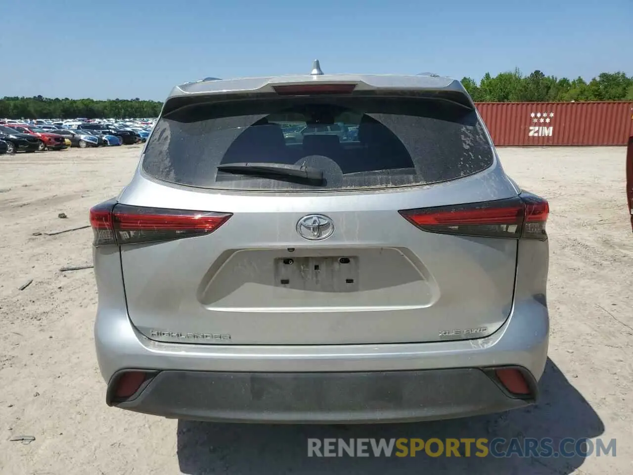 6 fotografías del automóvil dañado 5TDGZRBHXLS517481 TOYOTA HIGHLANDER 2020