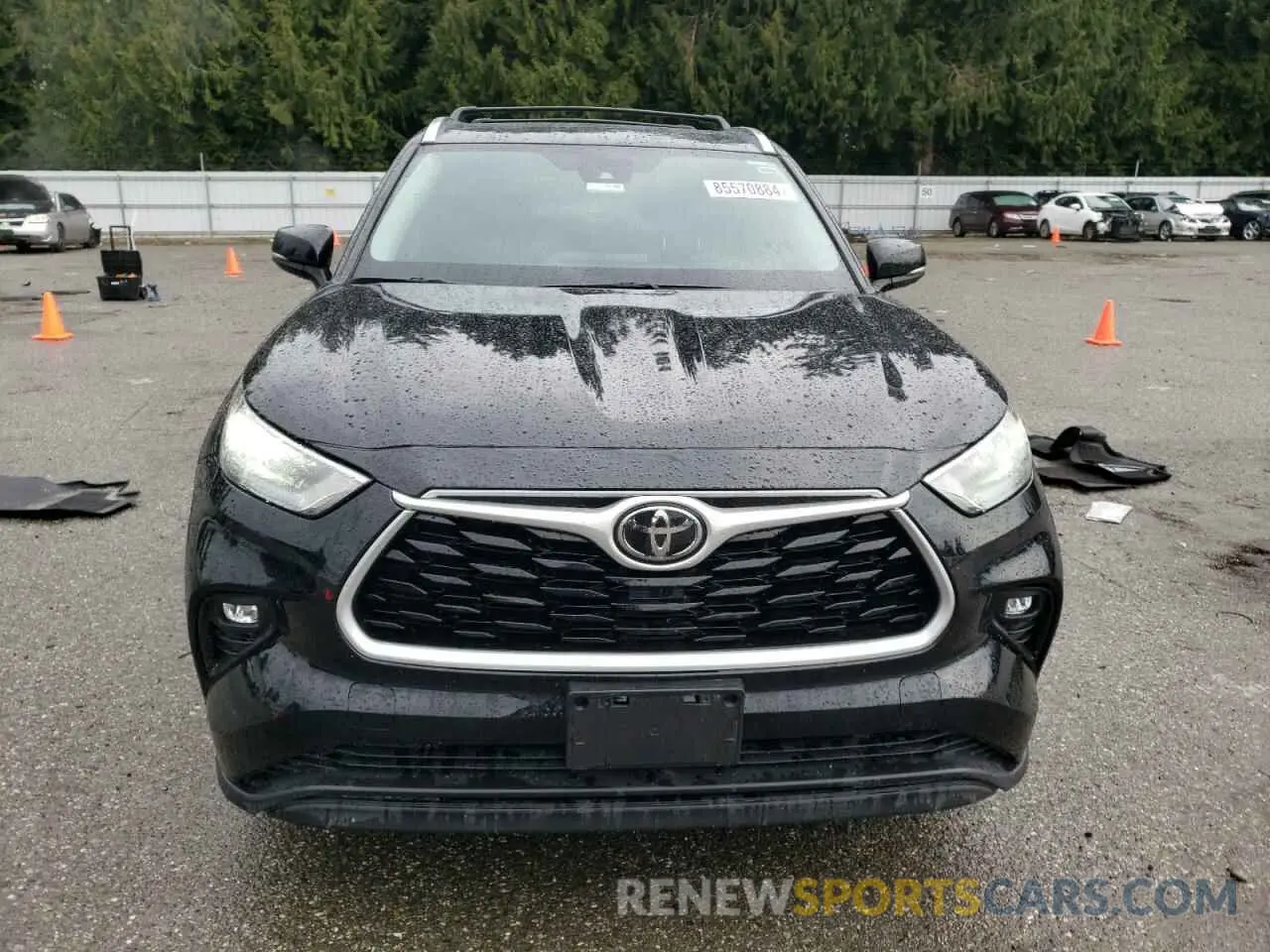 5 fotografías del automóvil dañado 5TDGZRBHXLS521370 TOYOTA HIGHLANDER 2020
