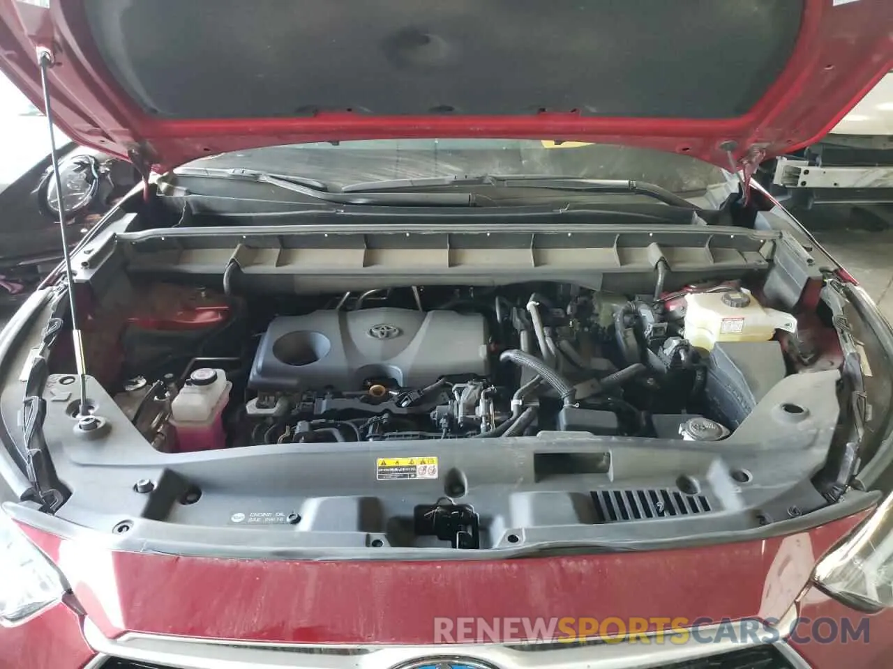 7 fotografías del automóvil dañado 5TDHARAH2LS001497 TOYOTA HIGHLANDER 2020