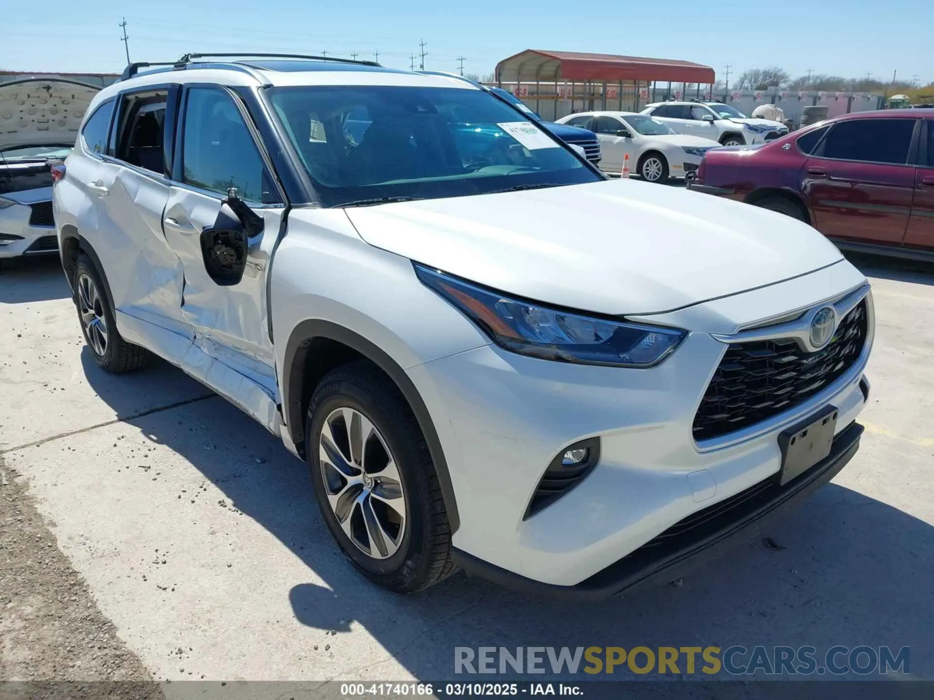 1 fotografías del automóvil dañado 5TDHARAH6LS501582 TOYOTA HIGHLANDER 2020