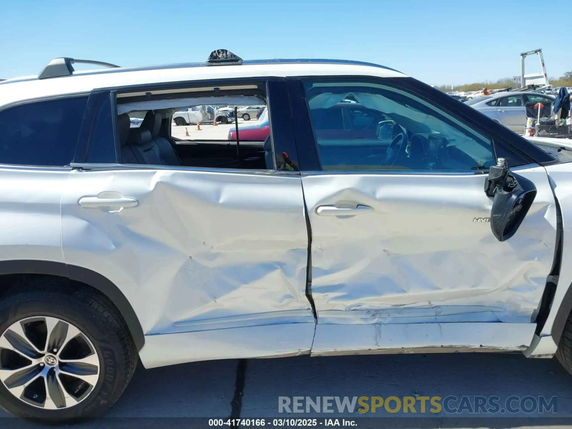 14 fotografías del automóvil dañado 5TDHARAH6LS501582 TOYOTA HIGHLANDER 2020
