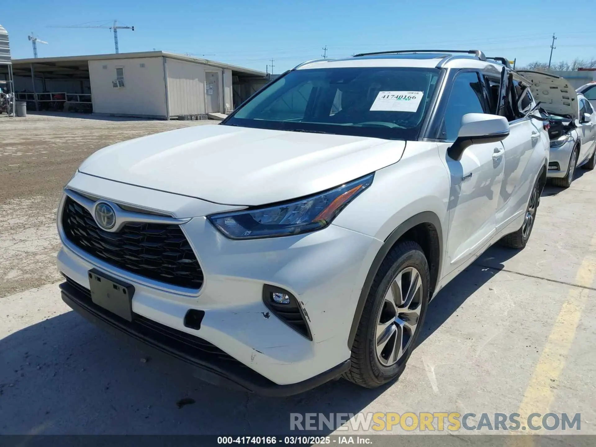2 fotografías del automóvil dañado 5TDHARAH6LS501582 TOYOTA HIGHLANDER 2020