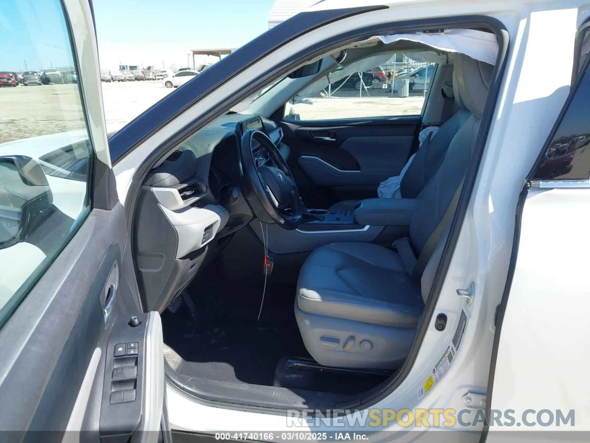 5 fotografías del automóvil dañado 5TDHARAH6LS501582 TOYOTA HIGHLANDER 2020