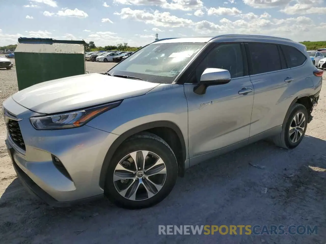 1 fotografías del automóvil dañado 5TDHBRCH0LS513253 TOYOTA HIGHLANDER 2020